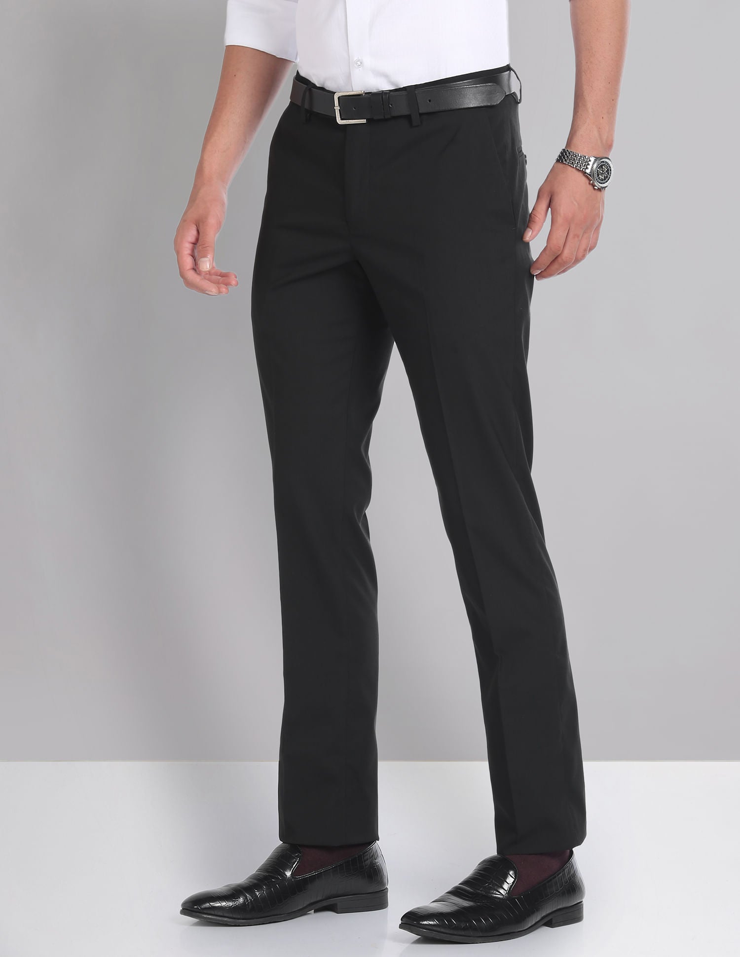 Everyday Ready Mid Rise Flat Front Trousers
