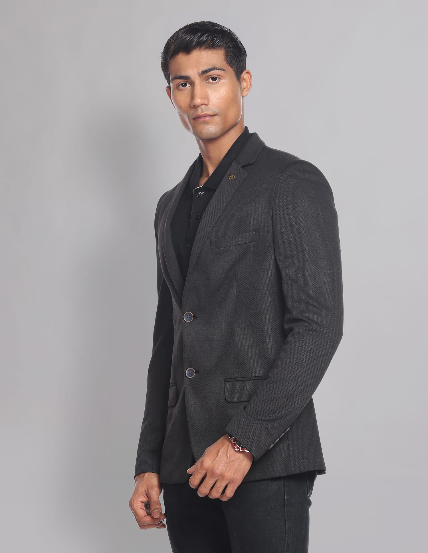 Slim Fit Patterned Blazer