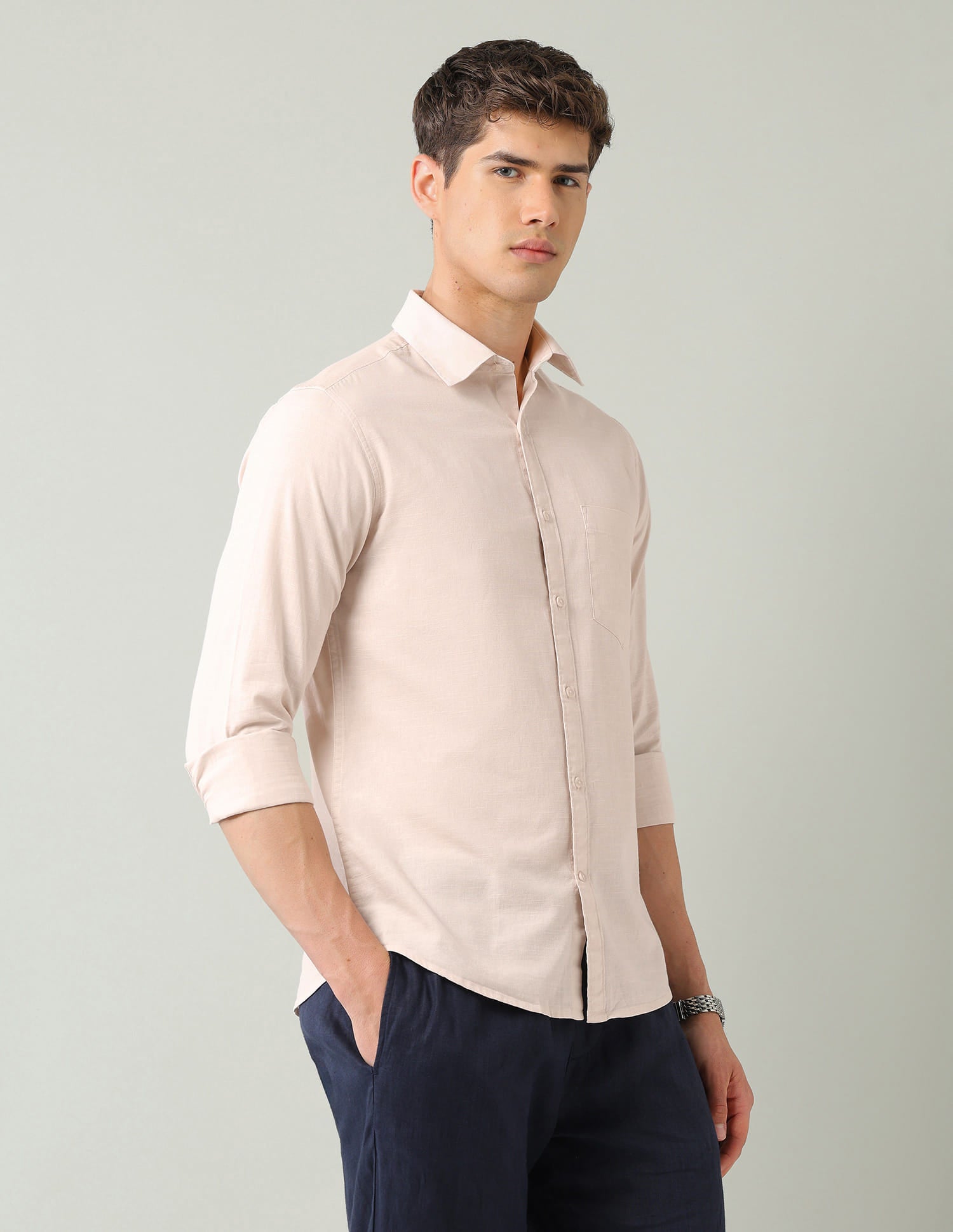 Solid Slim Fit Shirt
