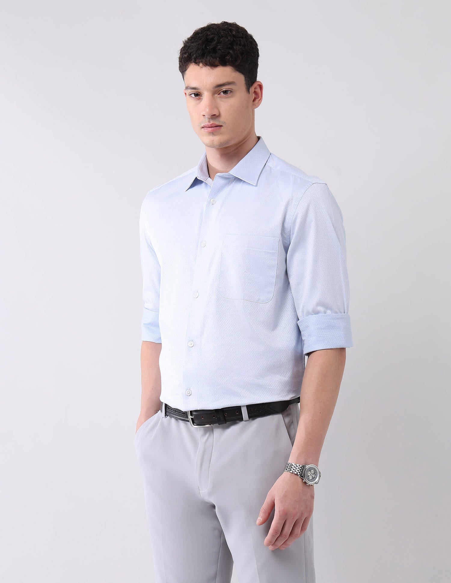 Style-Draped Regular Fit Abstract Printed Shirt