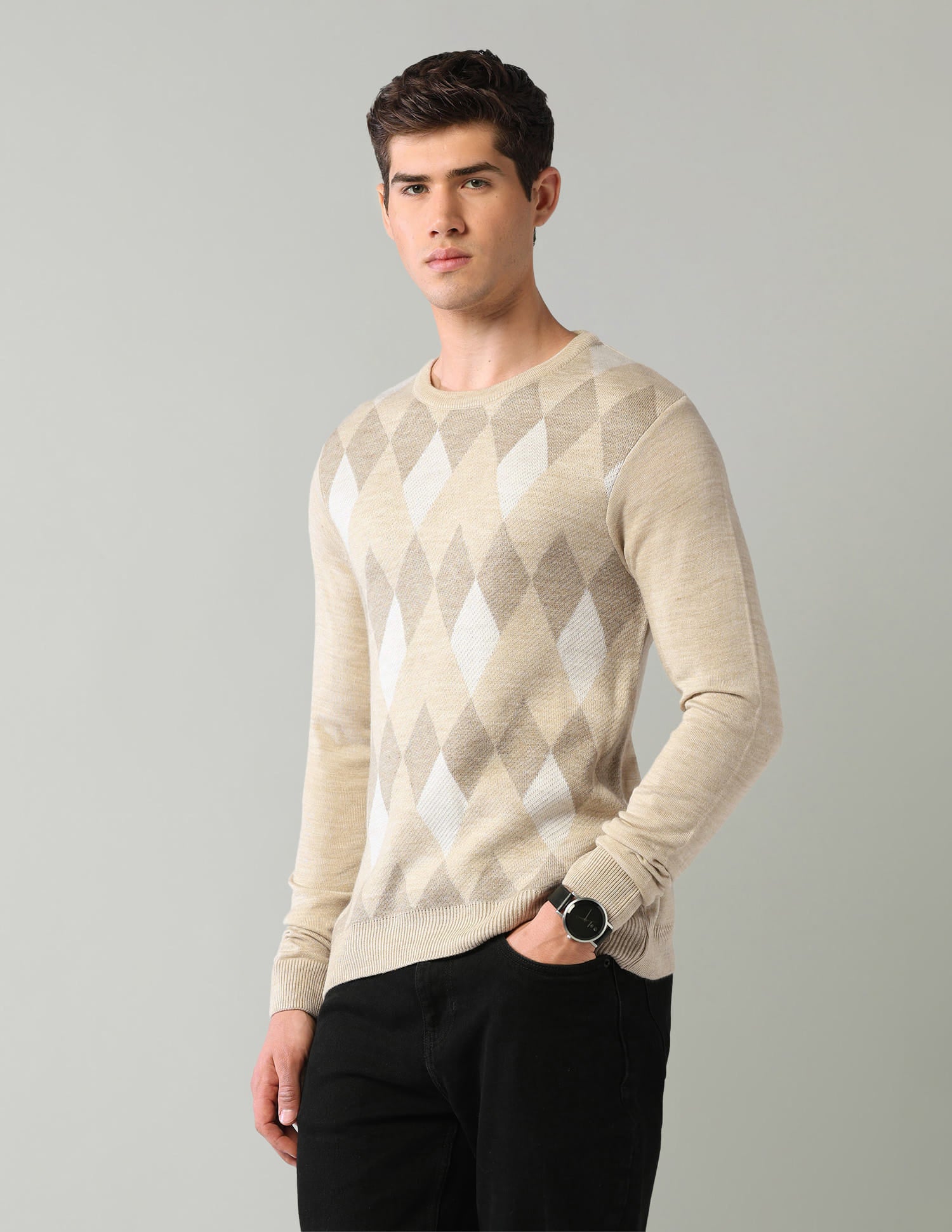 Geometric Mens Sweater