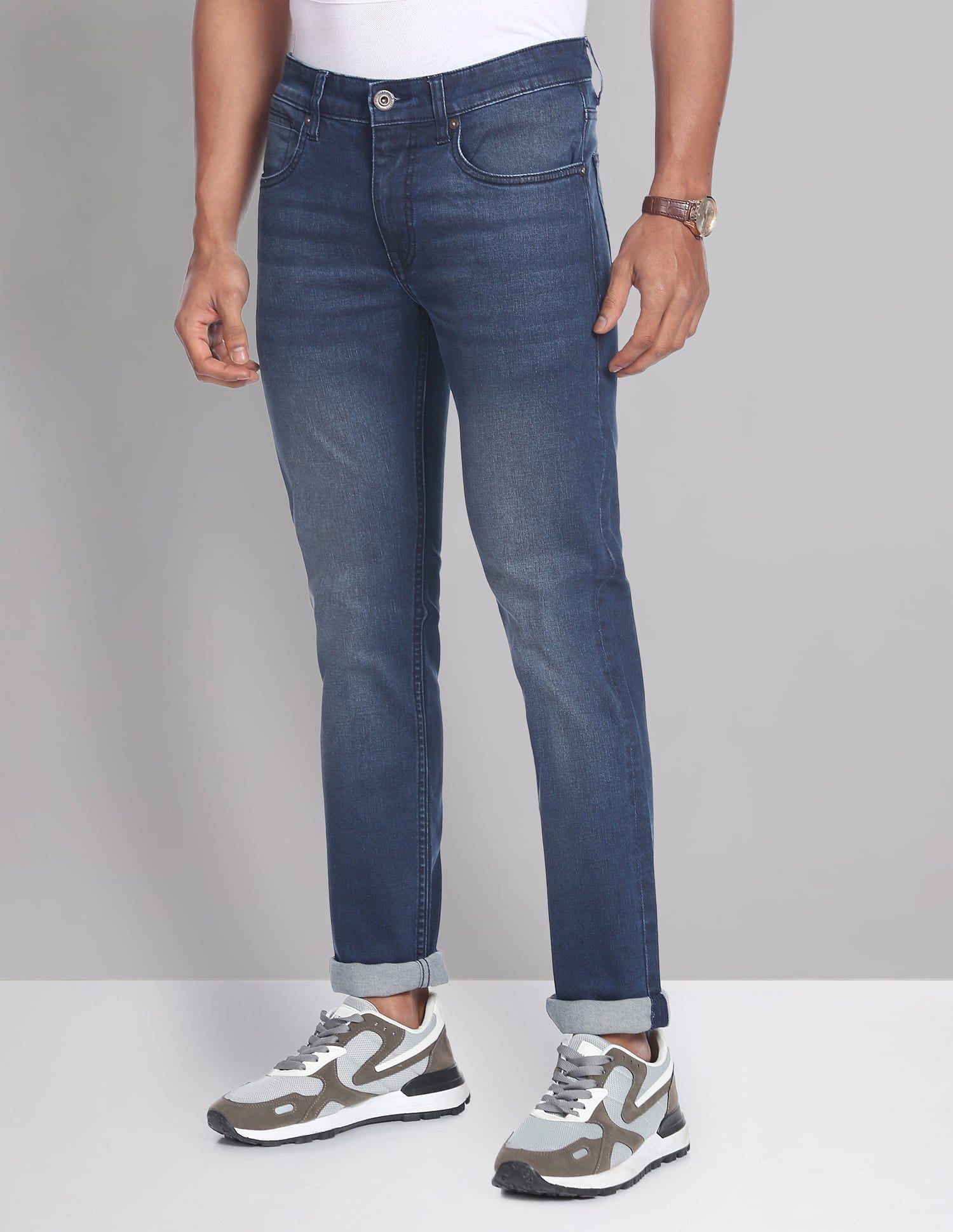 Skinny Fit Stone Wash All Day Jeans