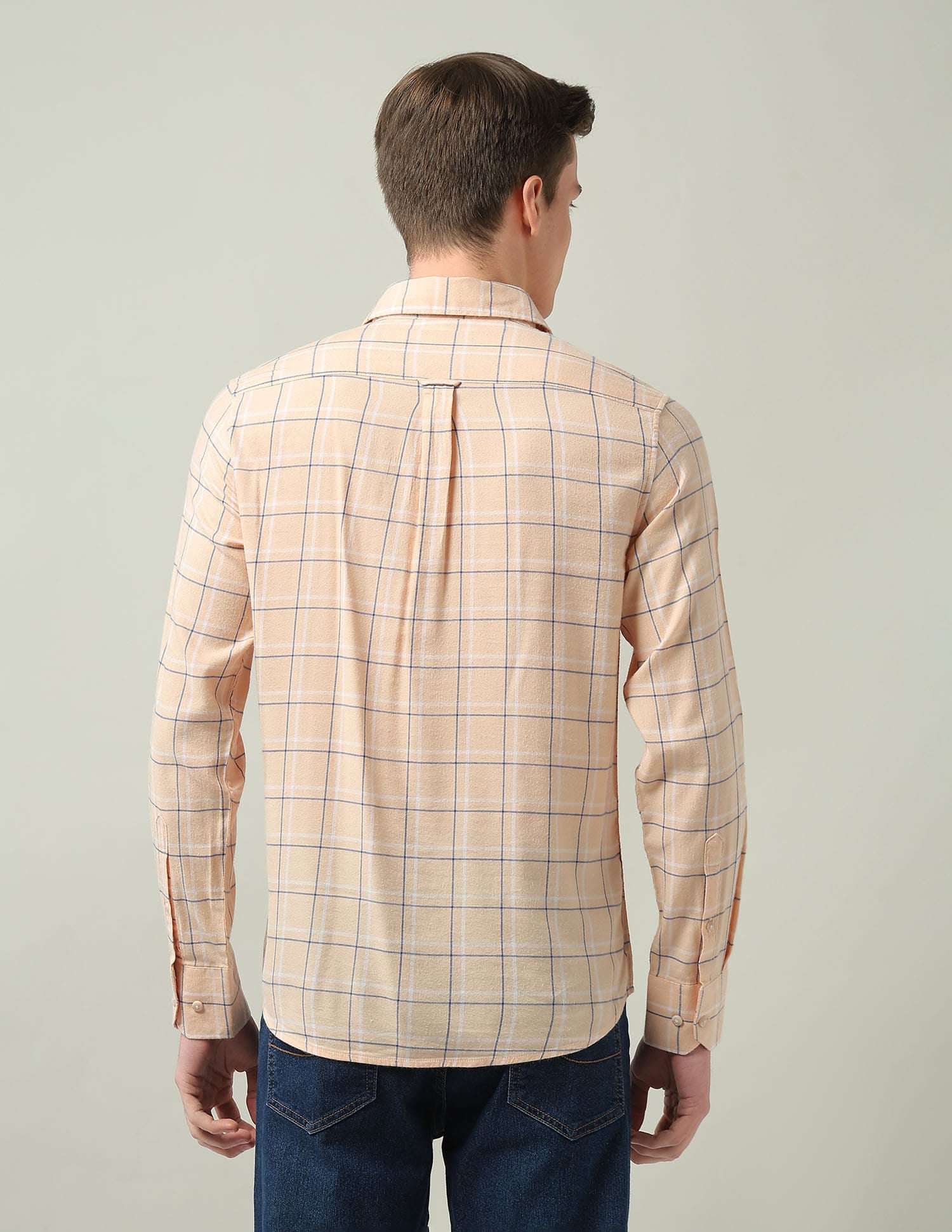 Modern Slim Fit Checked Shirt