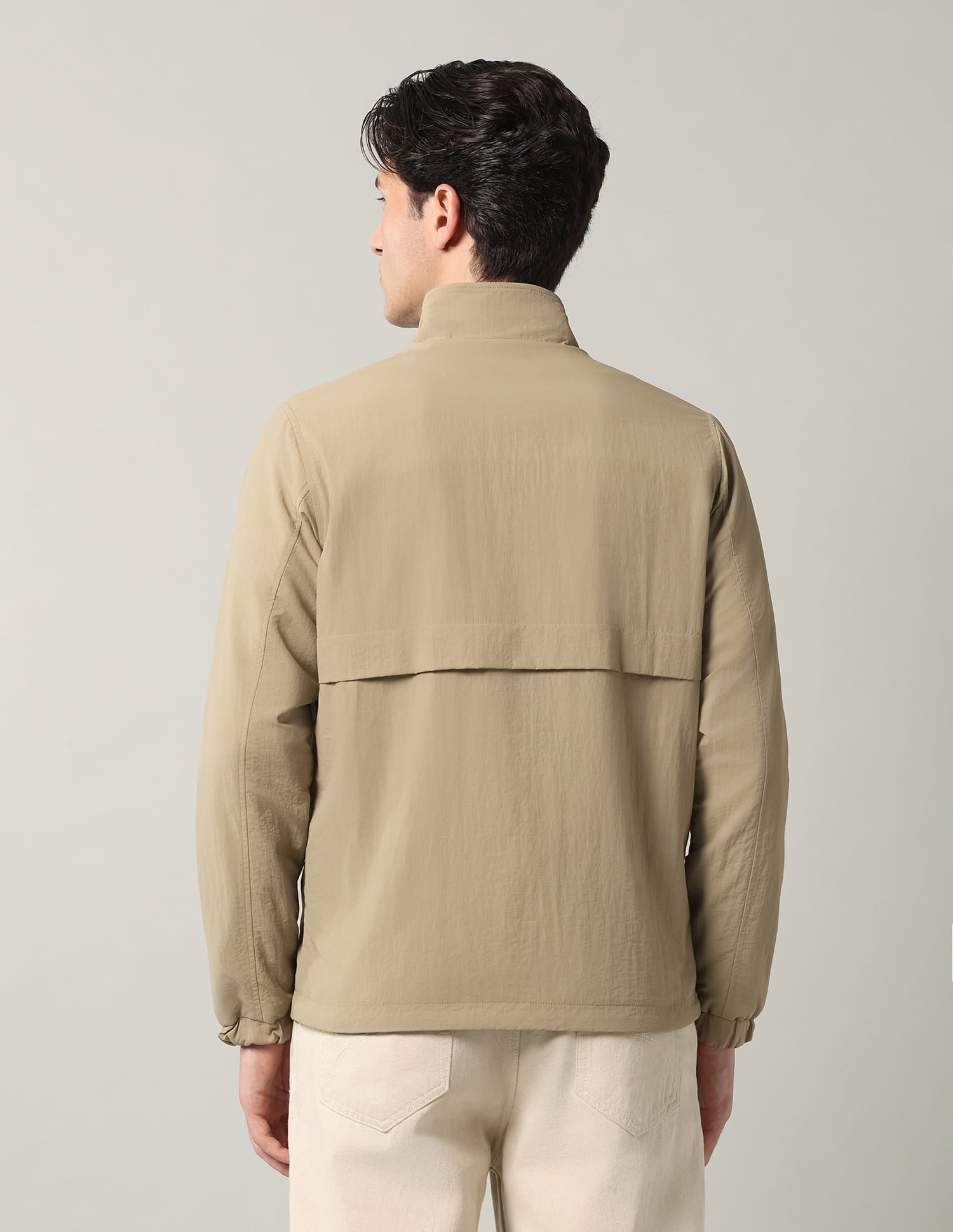 Solid Regular Fit Reversible Jacket