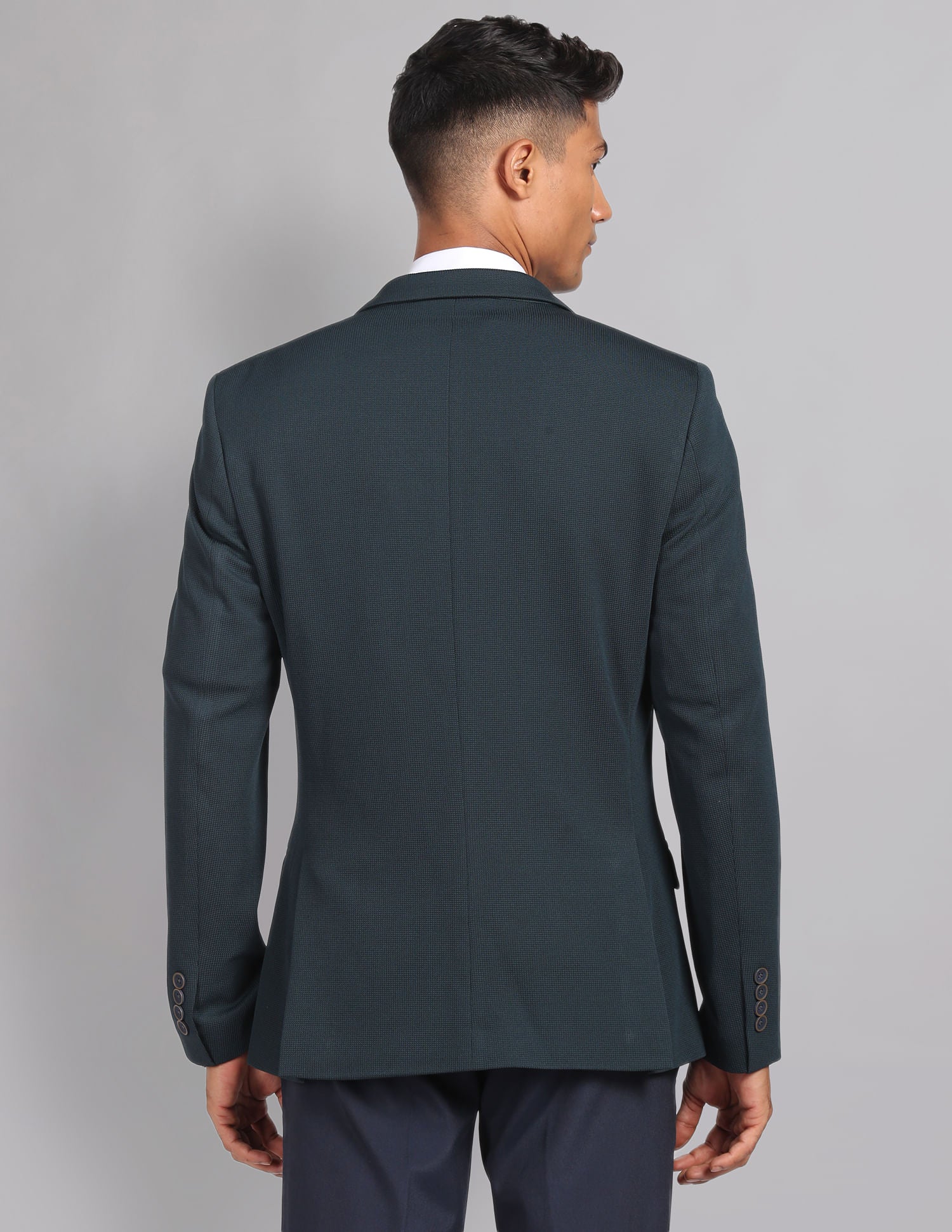 Statement Powered Slim Fit Knit Blazer