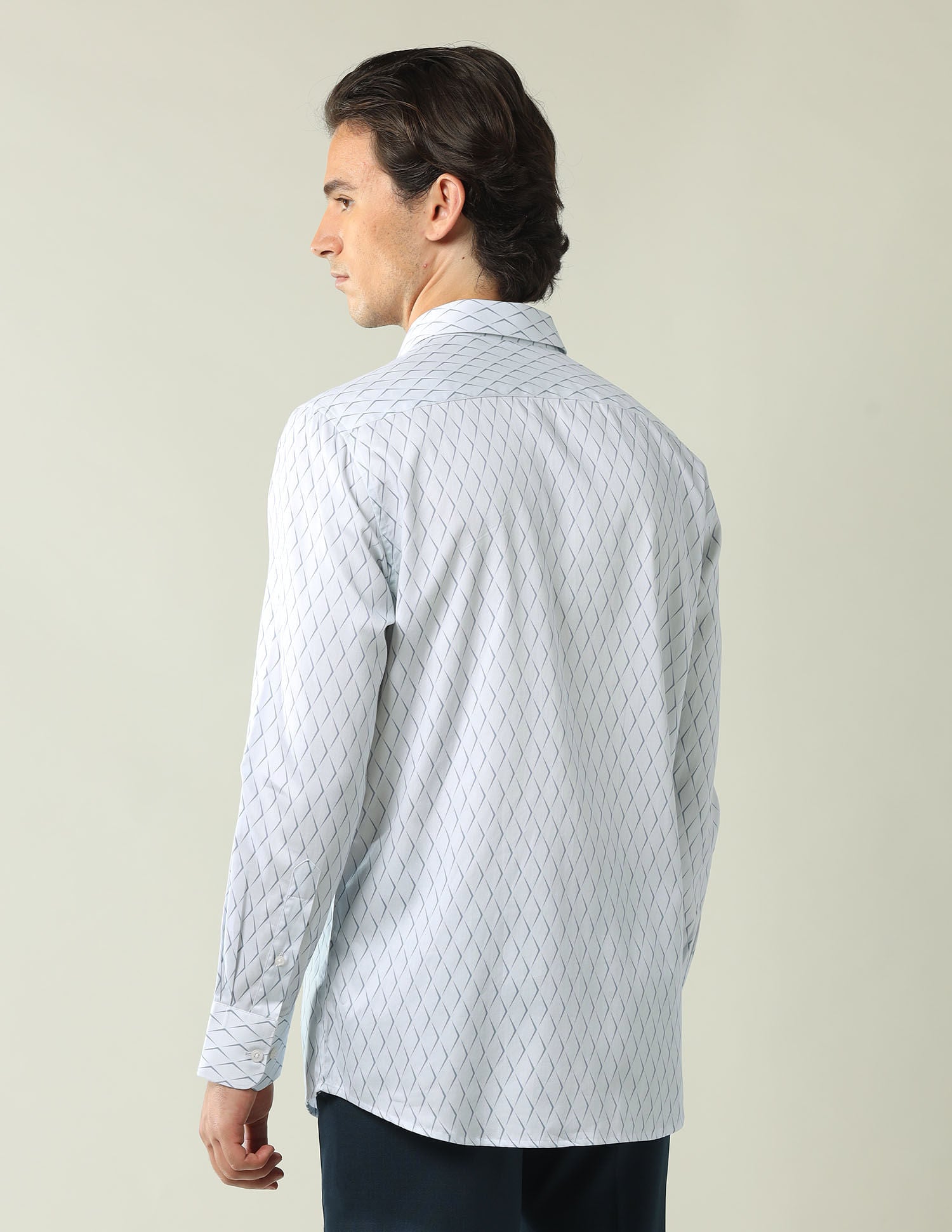 Wardrobe-Coded Regular Fit Vertical Striped Shirt