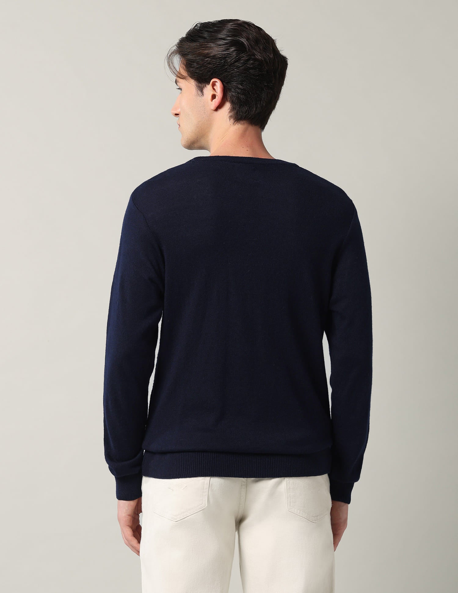 Geometric-Patterned-Regular-Fit-Sweater