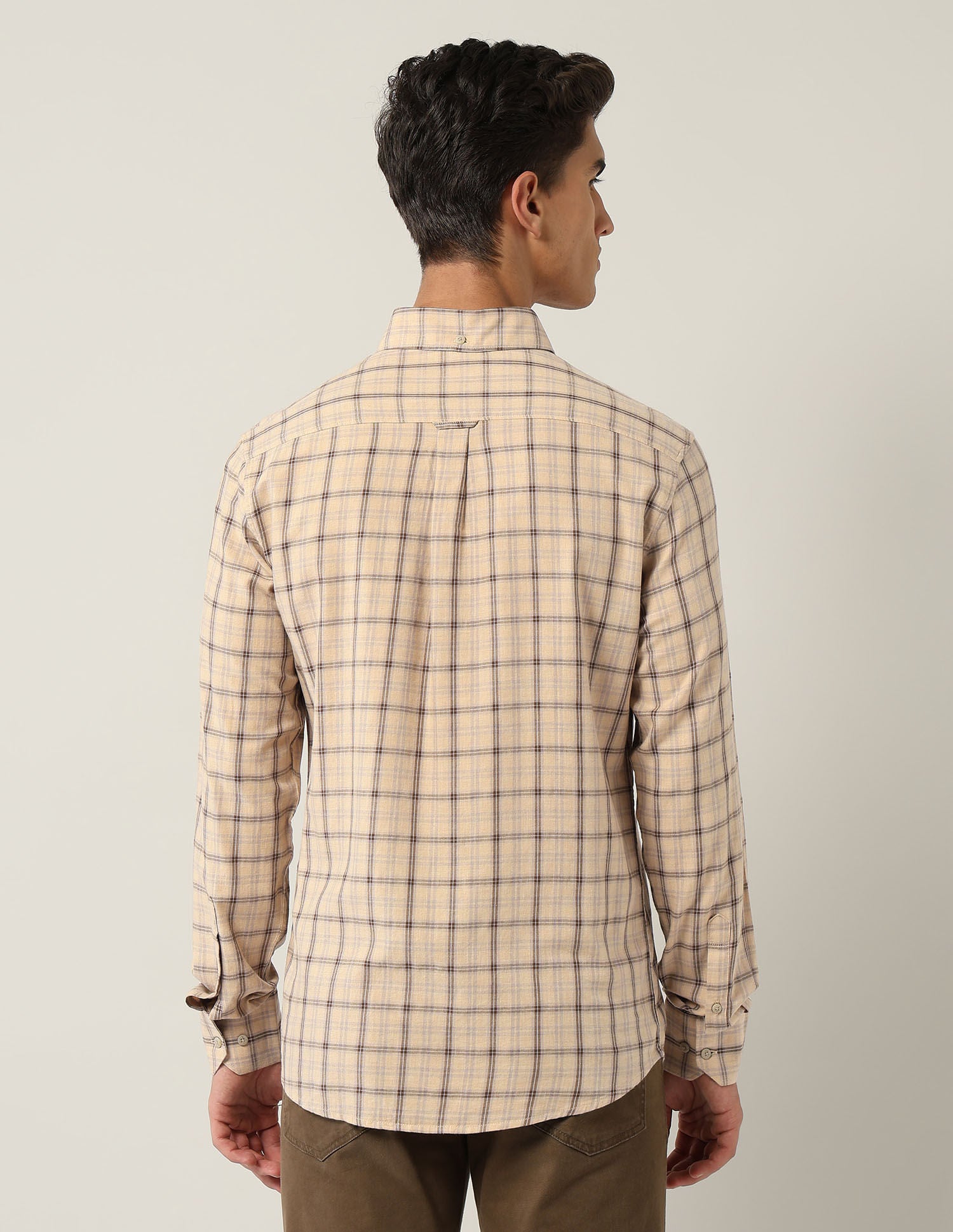City Chronicles Modern Slim Fit Tartan Checked Shirt