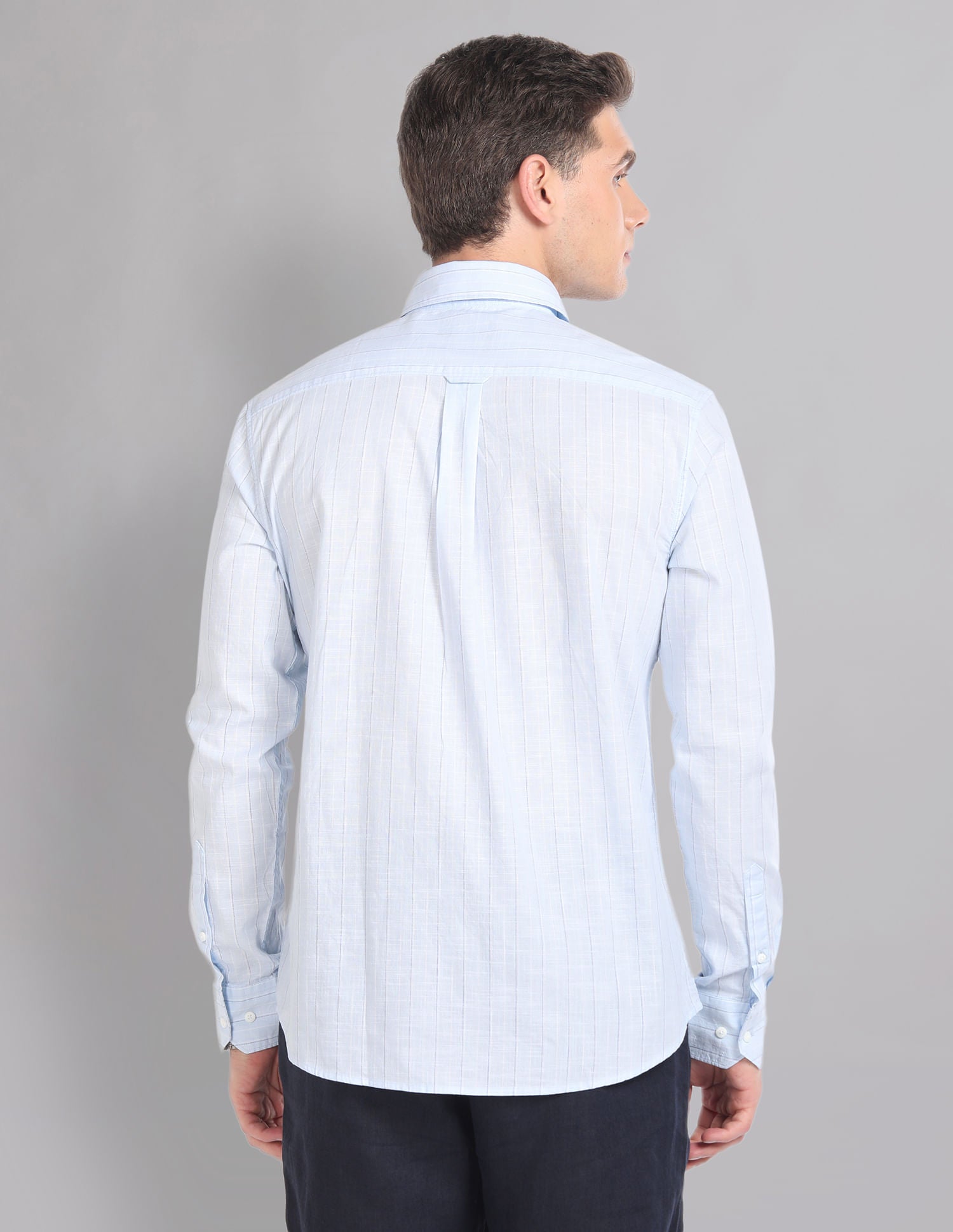 Regular & Vertical Stripe Pure Cotton Summer Shirt