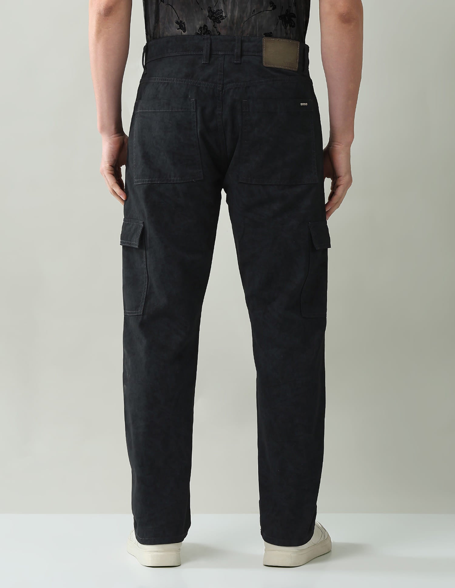 Textured Comfort Fit Cargos