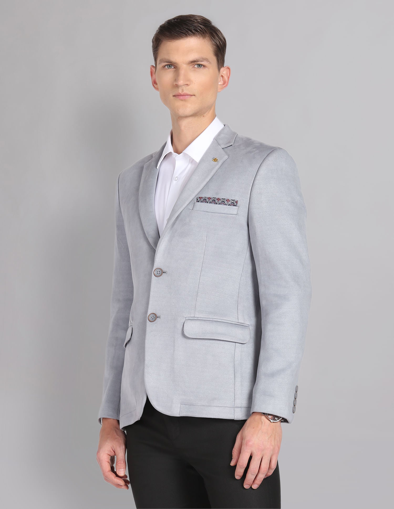 Style Vault Solid Performix Knit Blazer