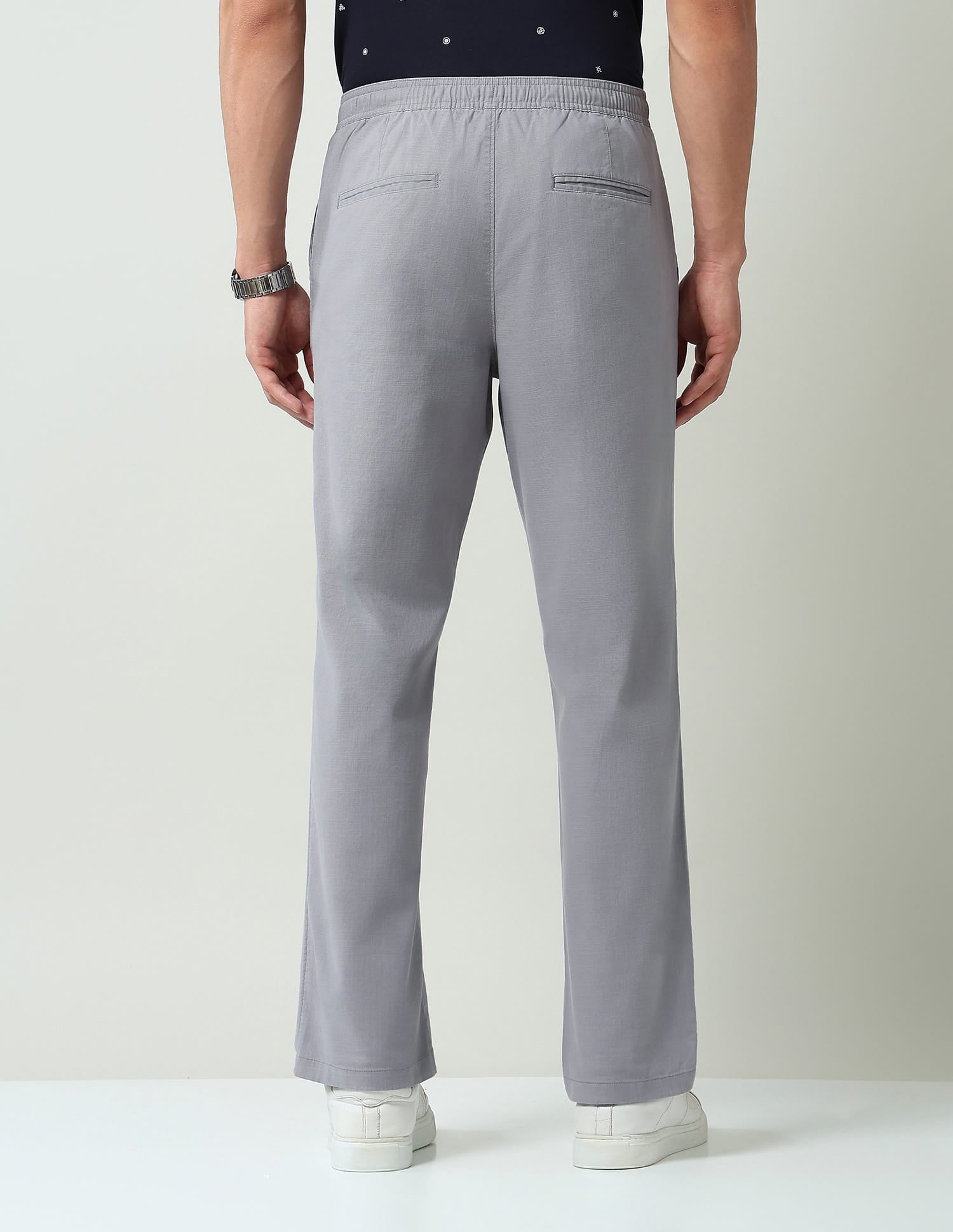 Solid Regular Fit Chinos