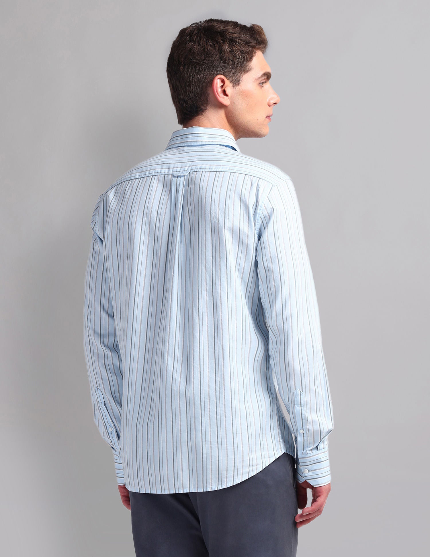 Urban Adventure Vertical Striped Cotton Shirt