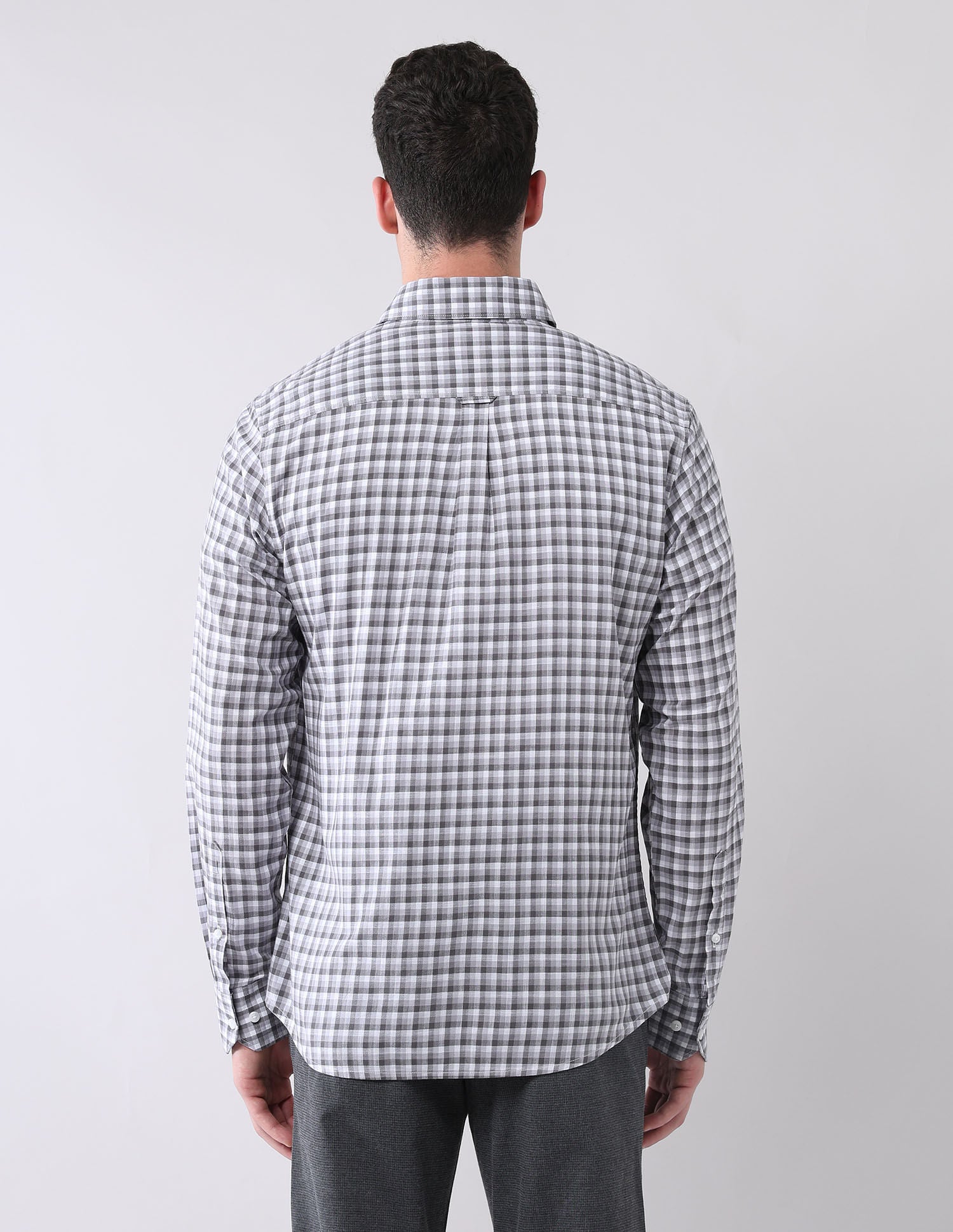 City Chronicles Modern Slim Fit Tartan Checked Shirt