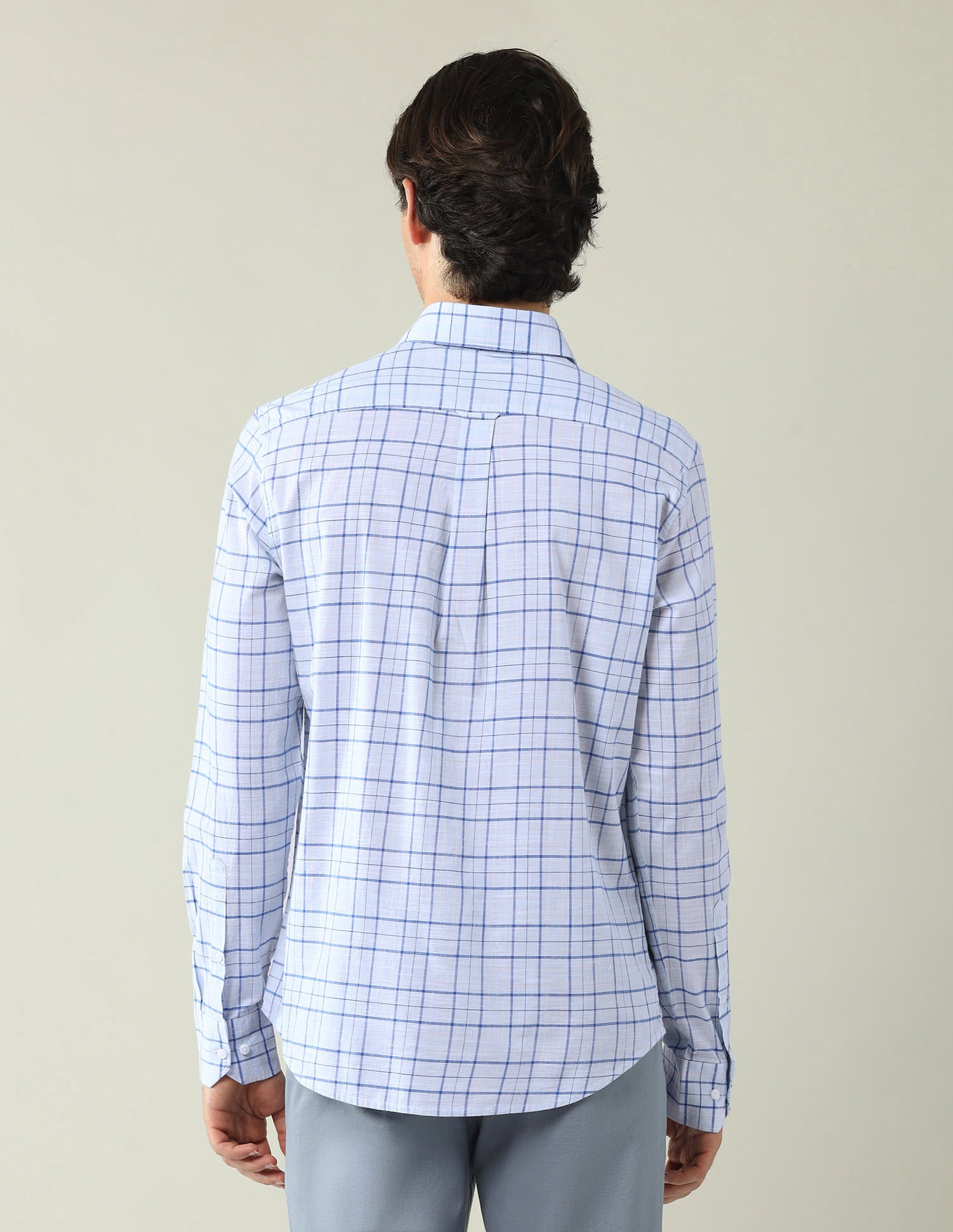 City Chronicles Modern Slim Fit Tartan Checked Shirt