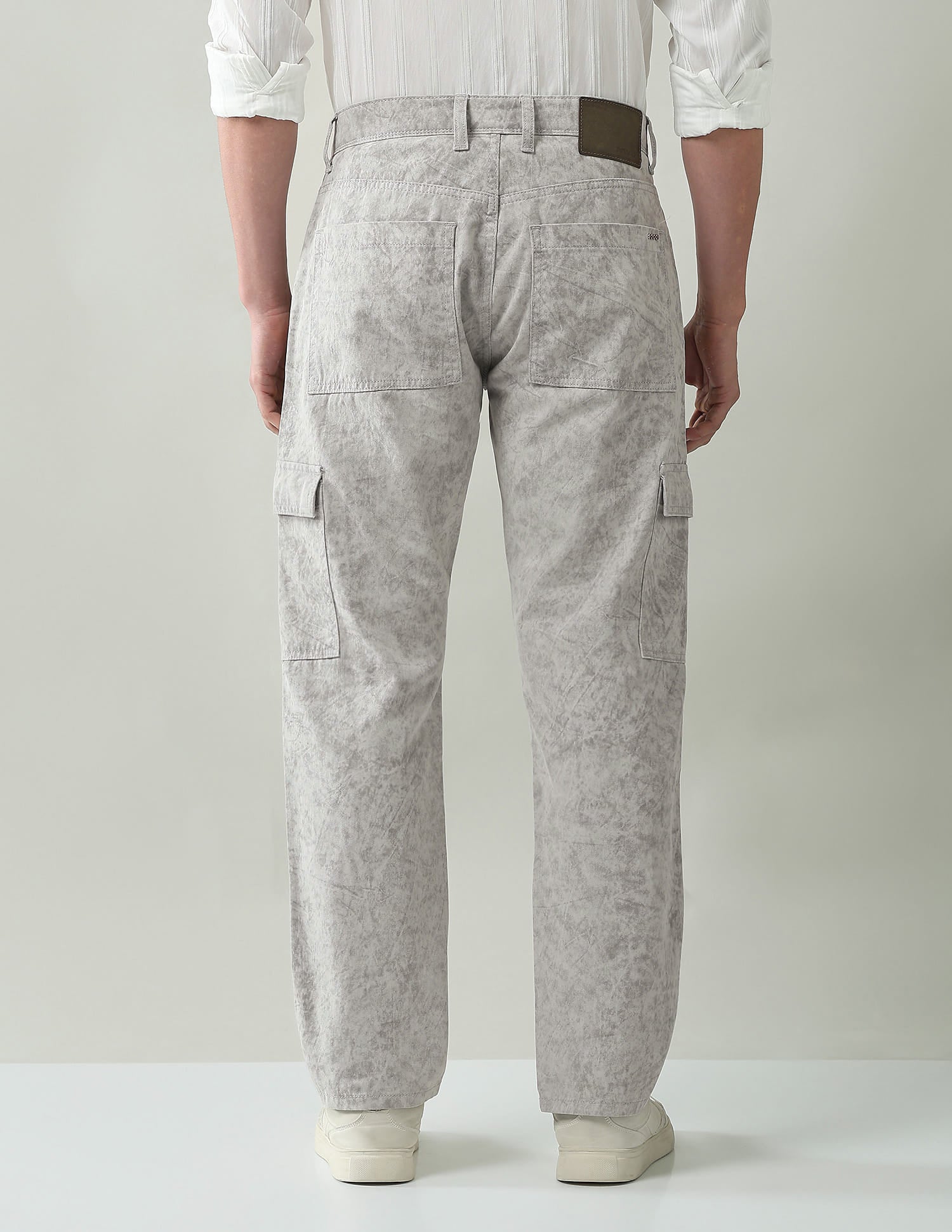 Textured Comfort Fit Cargos