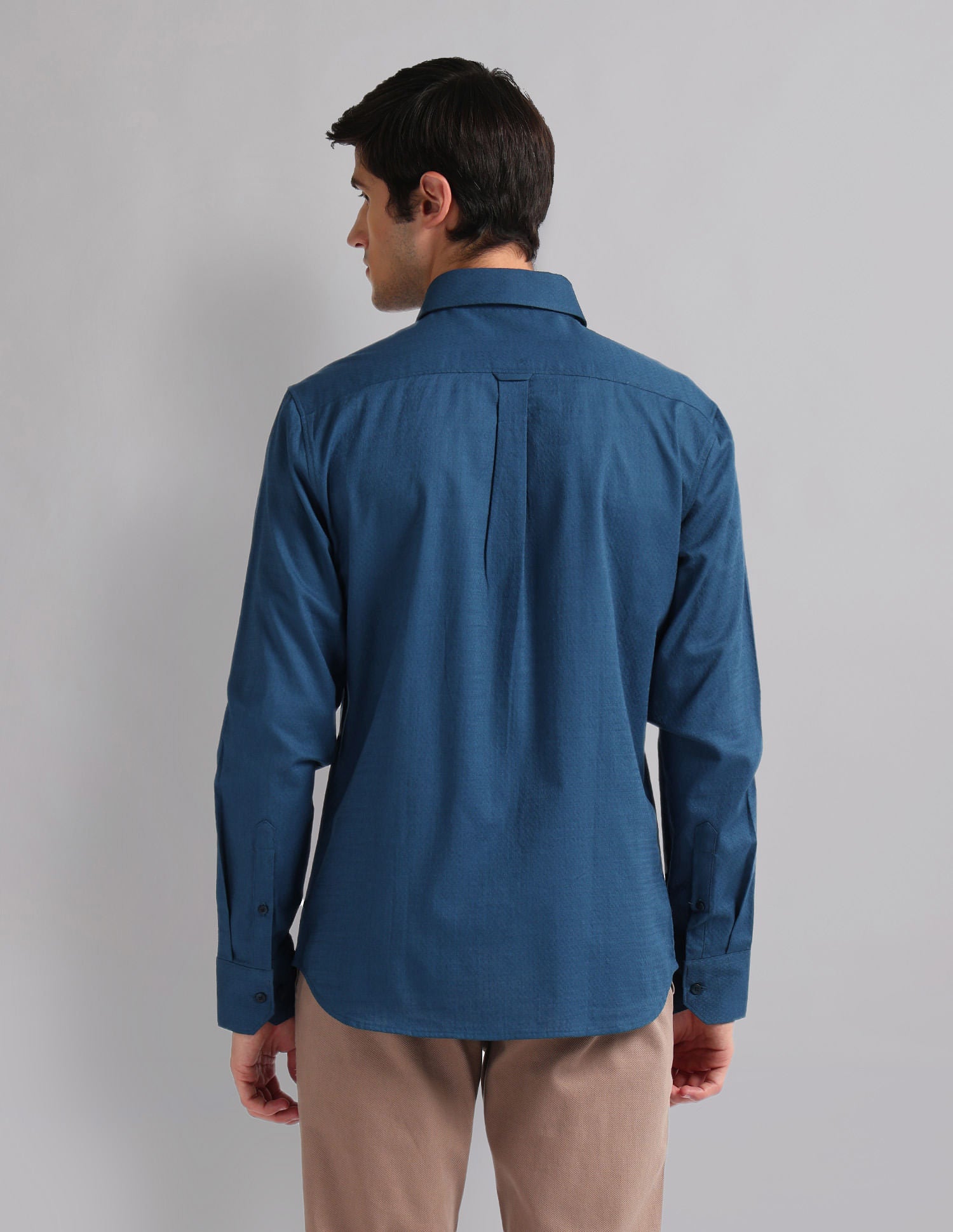 Geometric Patterned Slim Fit Shirt-4
