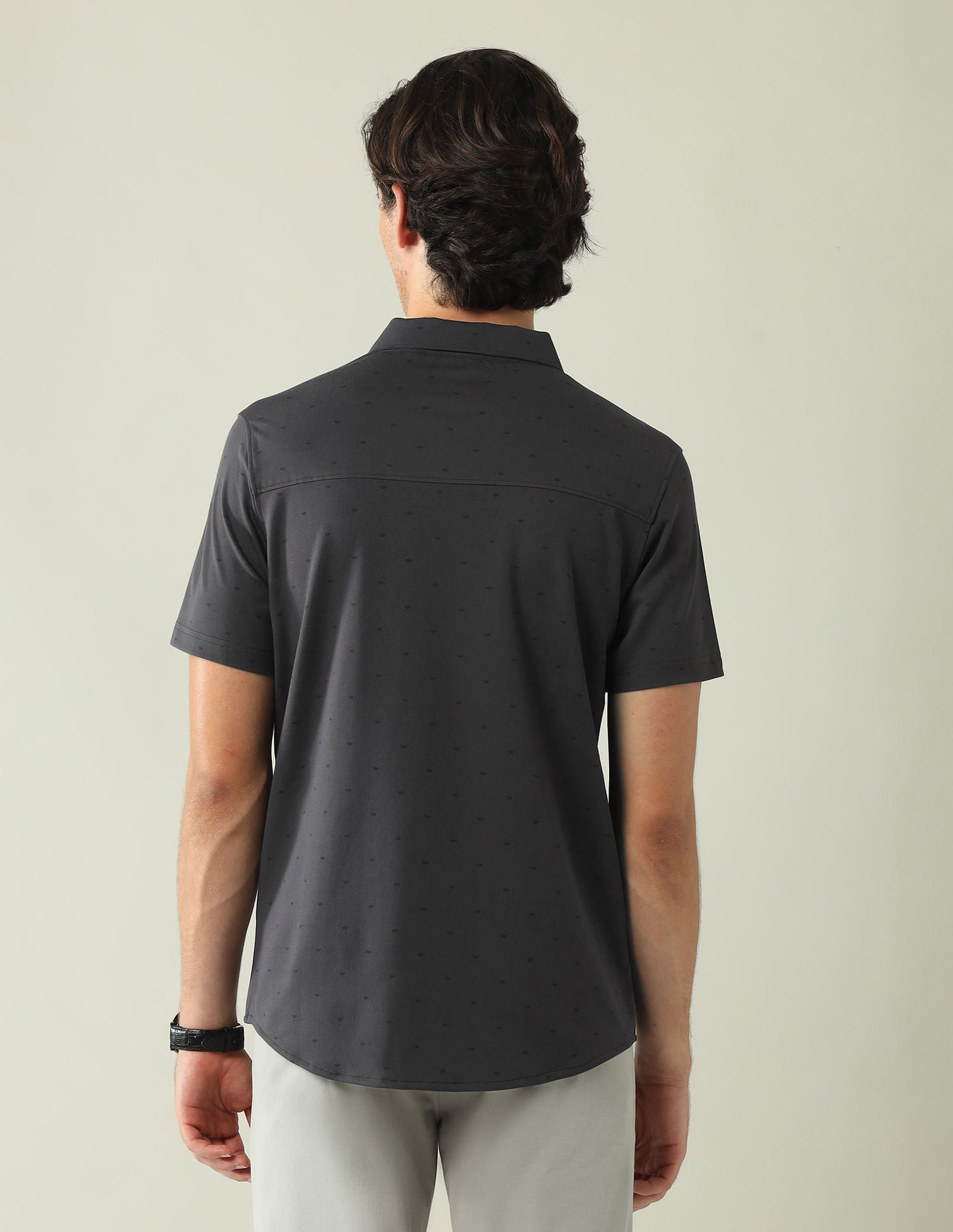 Regular Slim Fit All-Over Printed Shirt