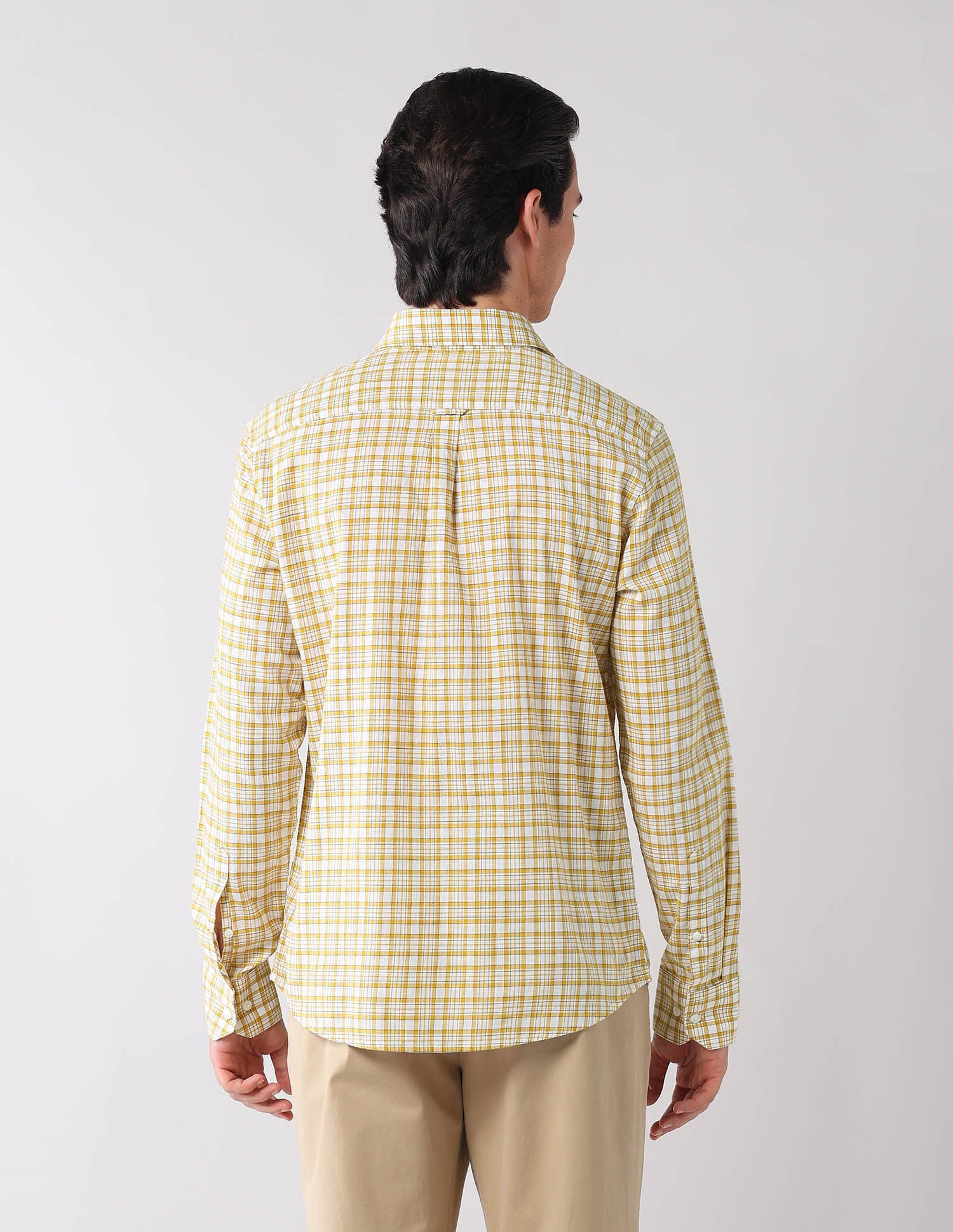 City Chronicles Modern Slim Fit Tartan Checked Shirt