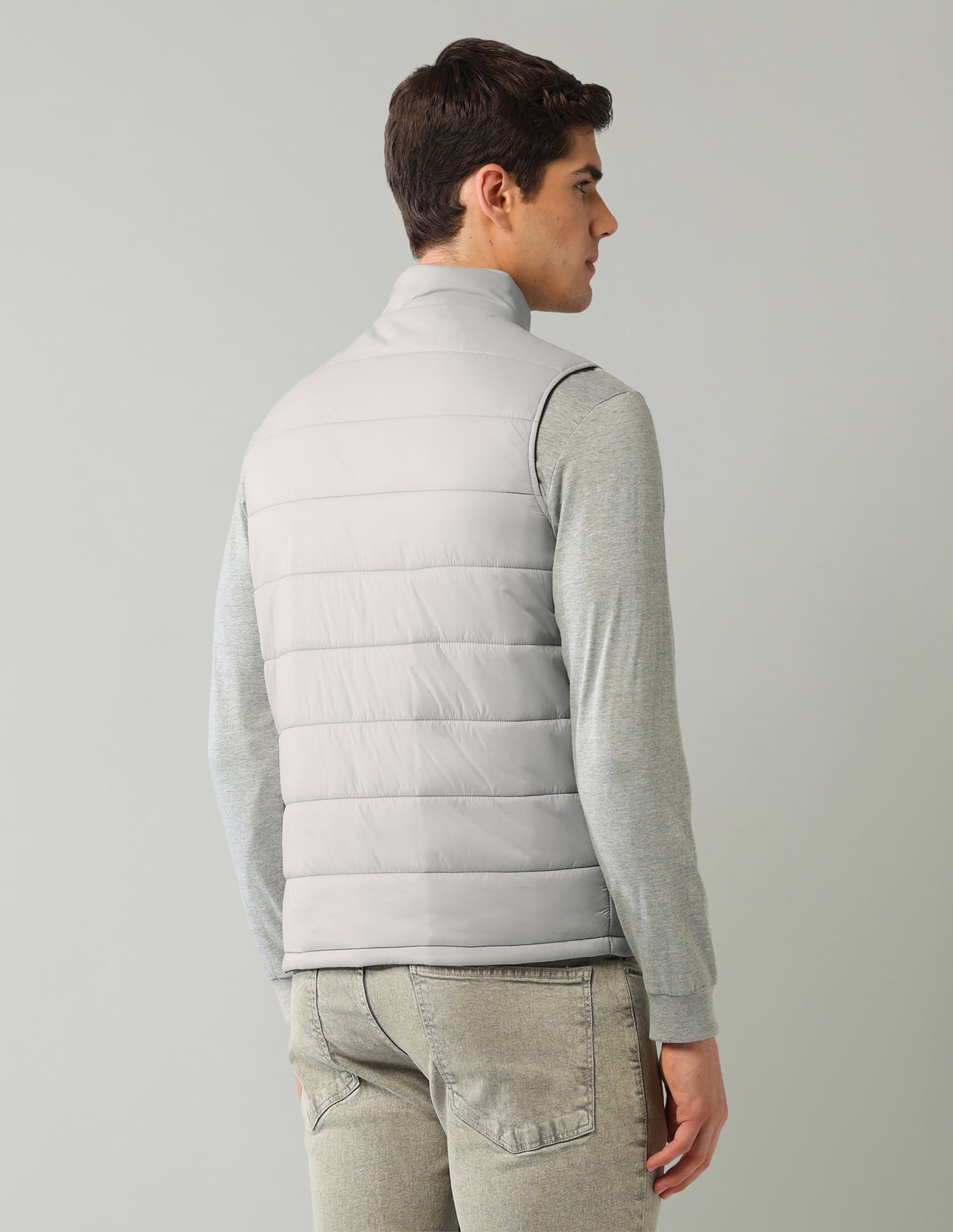 Solid Regular Fit Puffer Jacket