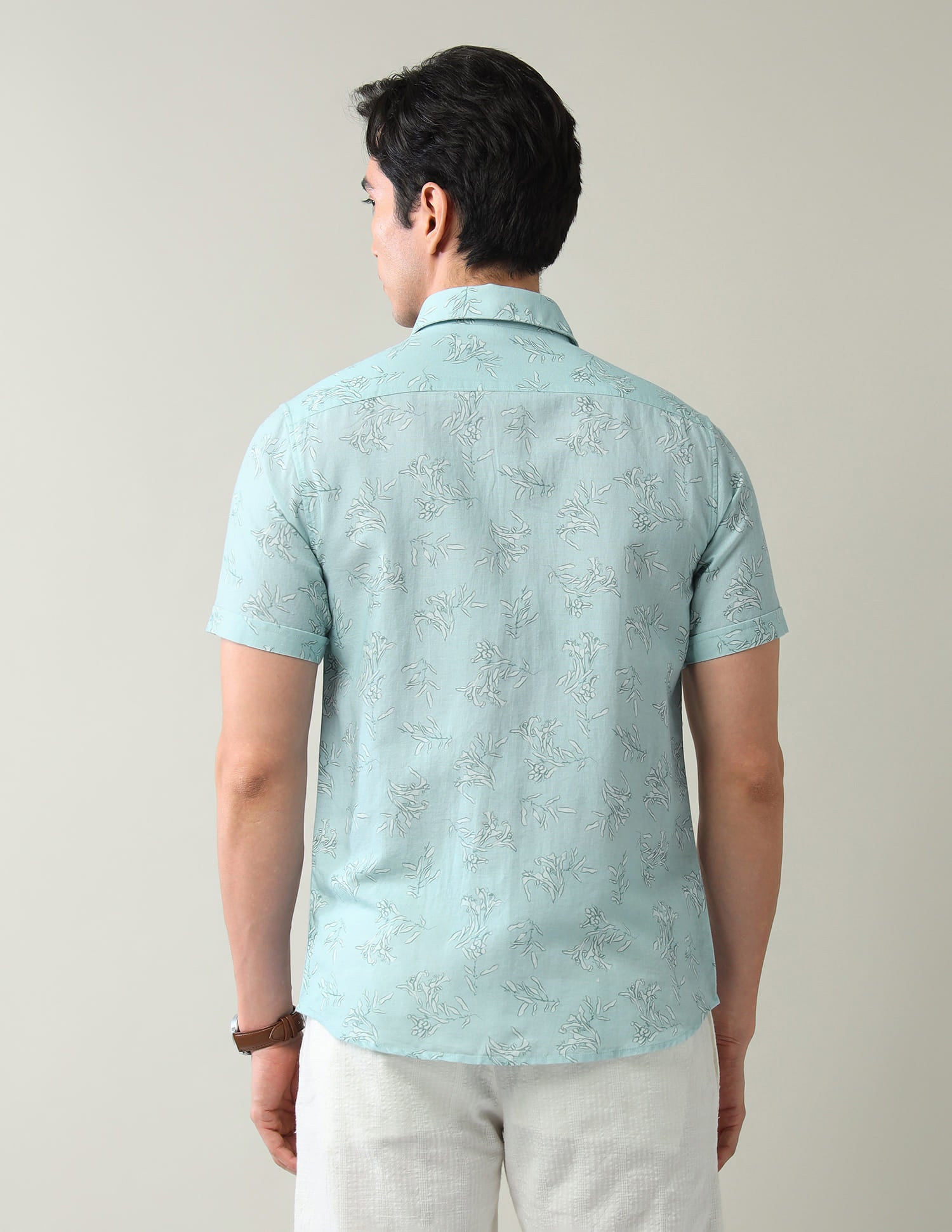Paisley Powered Floral Printed Slim Fit Shirt