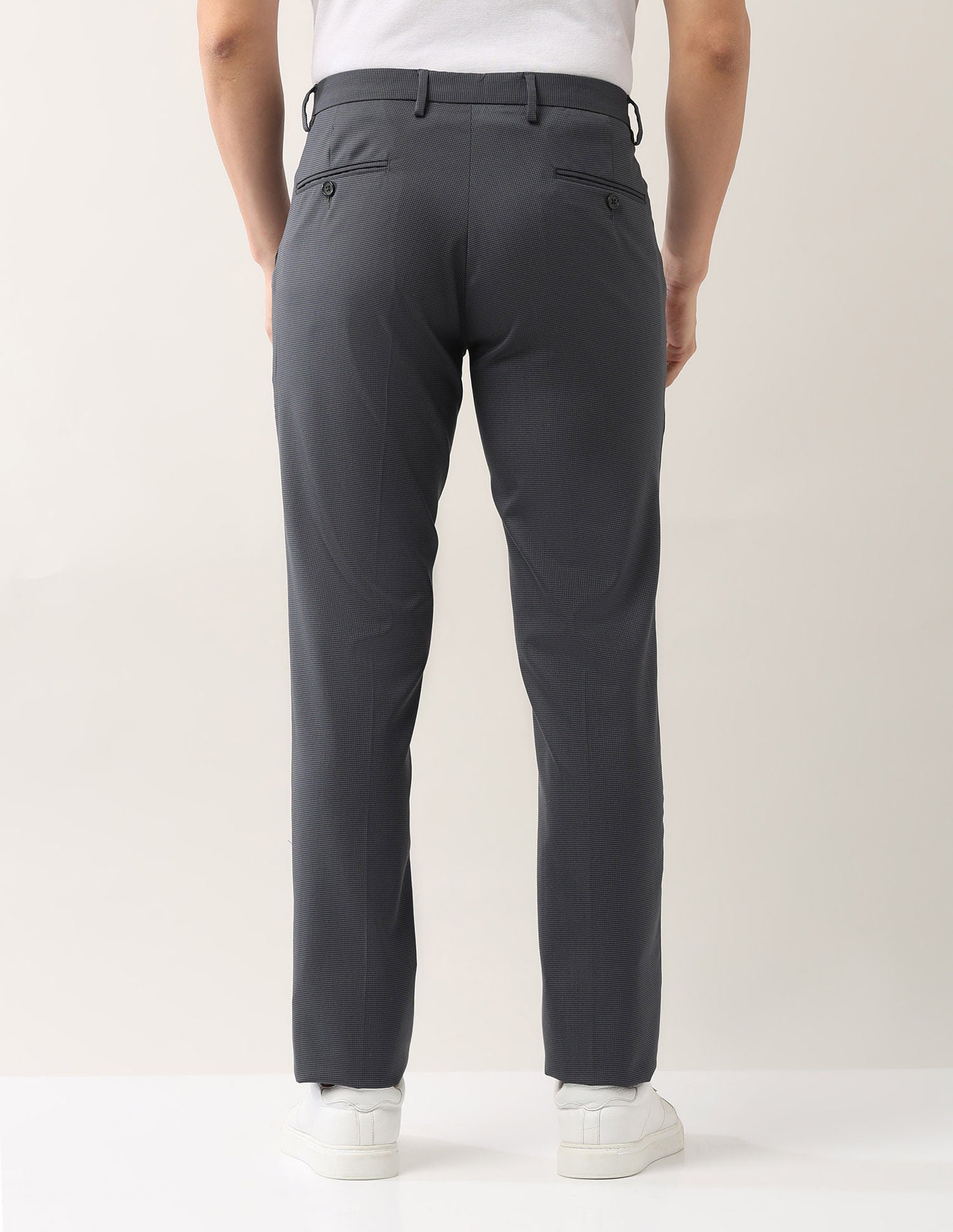 Everyday Wear Slim Fit Smart Flex Formal Trousers