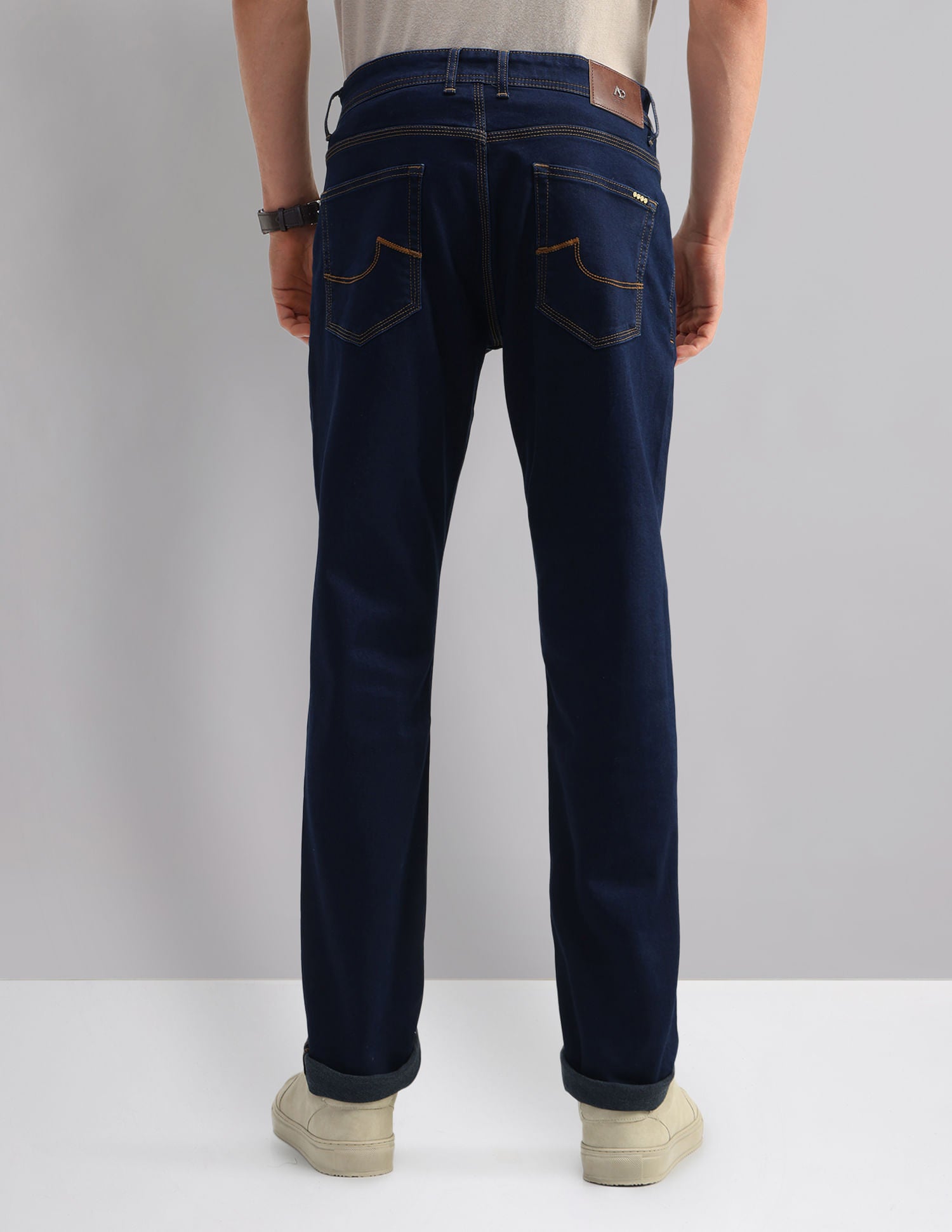 Easy-on slim Fit Mid Rise Jeans