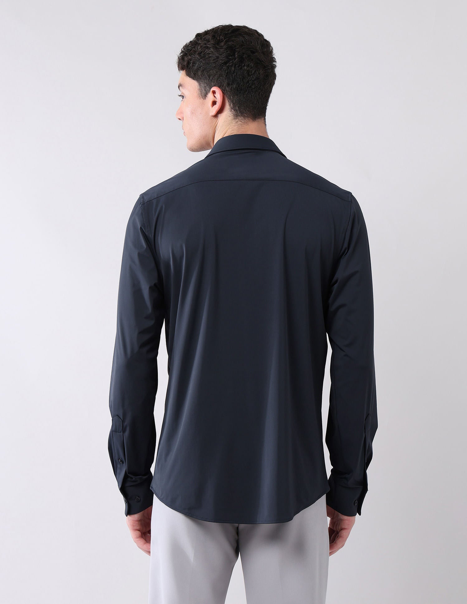 Stylish Hypermove Solid Shirt