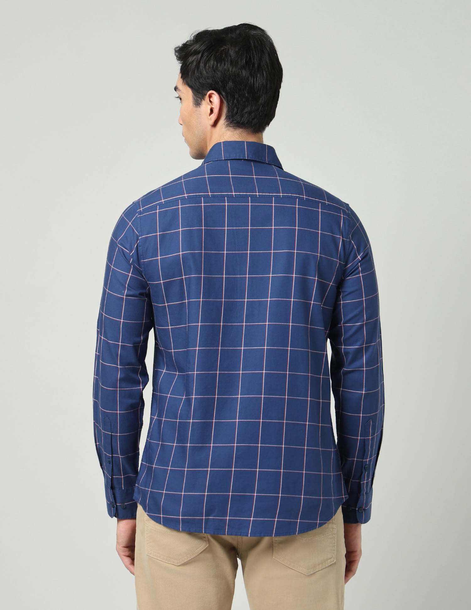 Abstract Subtle-Print Twill Shirt