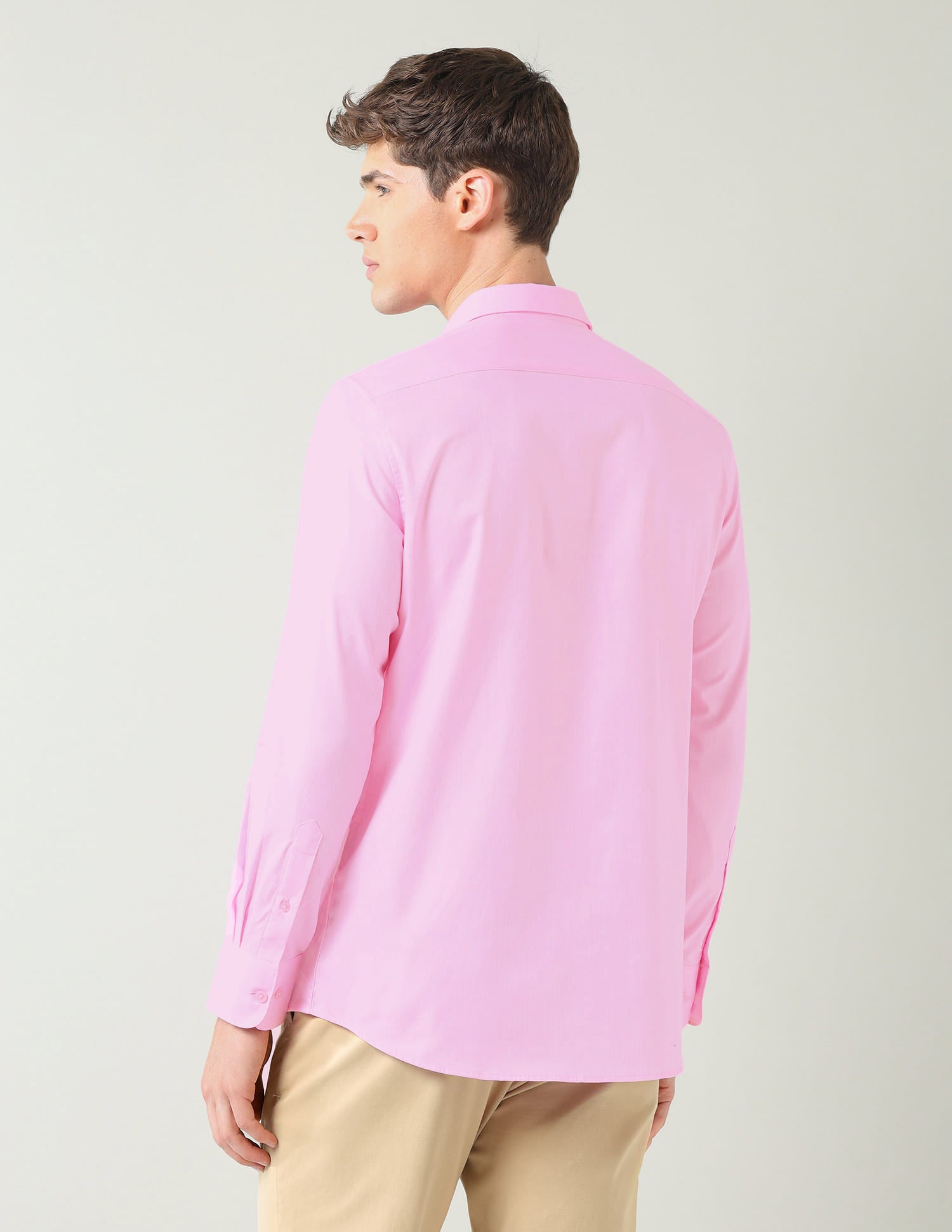 Solid Twill Weave Regular Fit Shirt