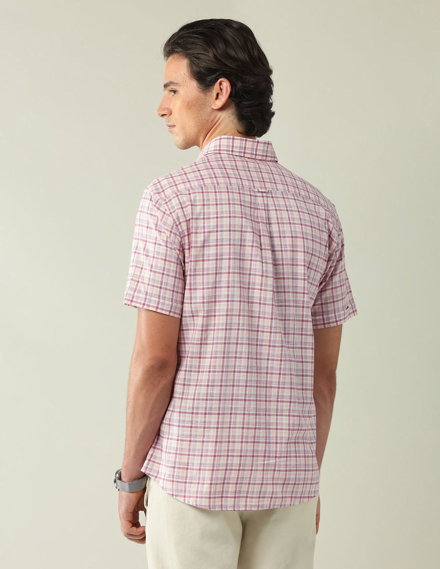 City Chronicles Modern Slim Fit Tartan Checked Shirt