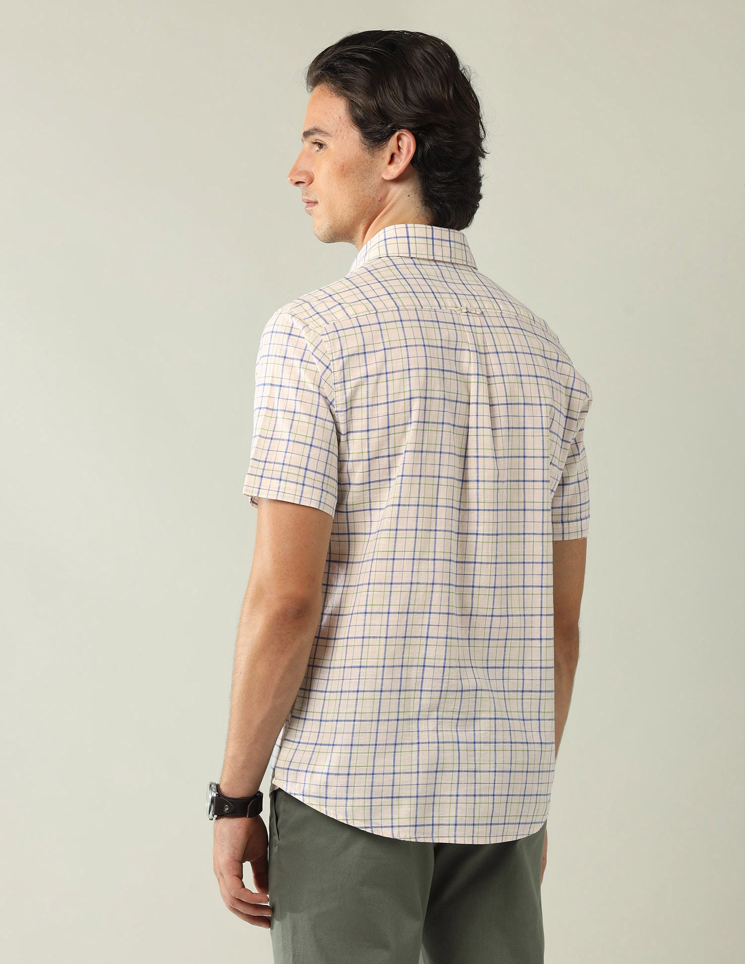 City Chronicles Modern Slim Fit Tartan Checked Shirt