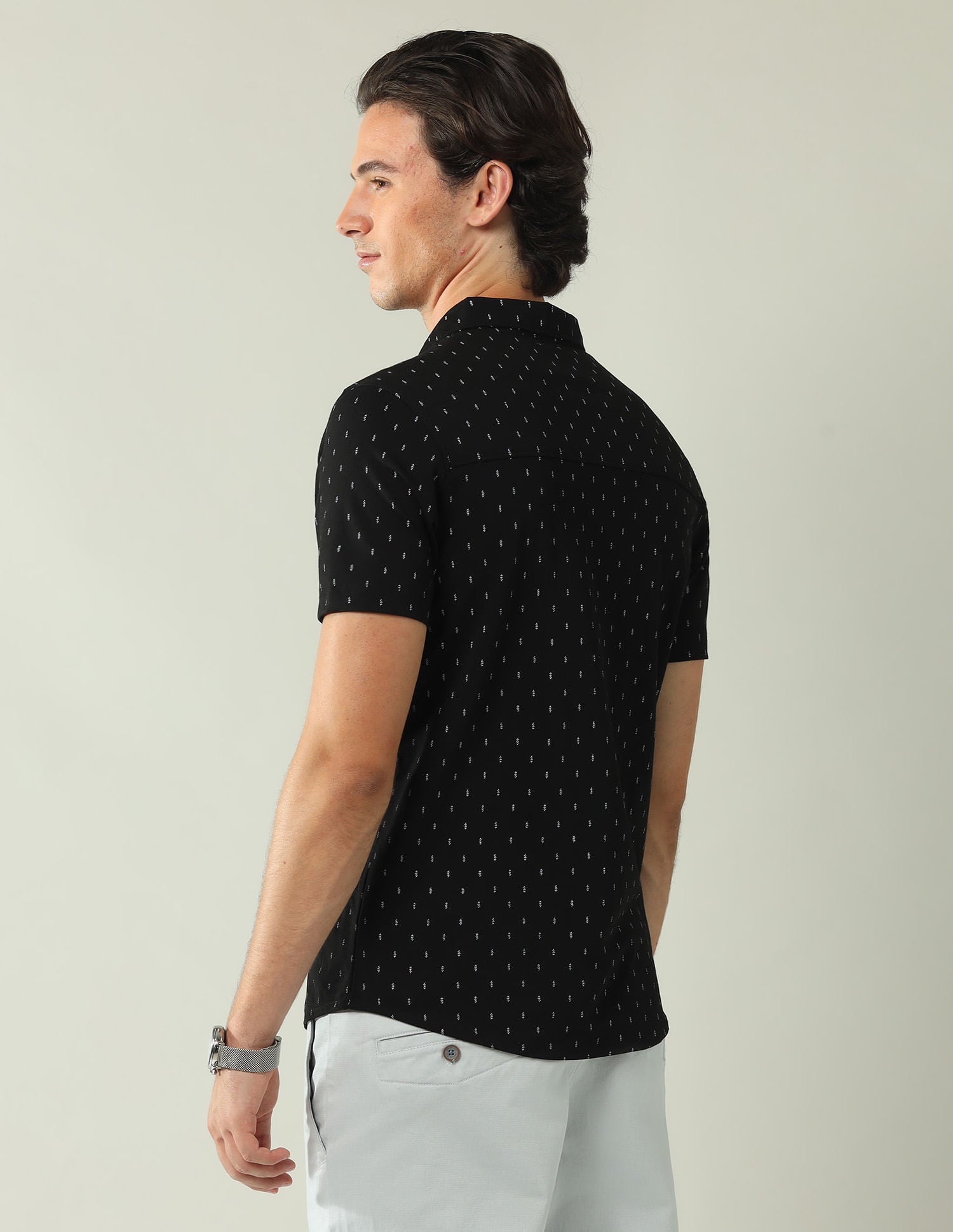 Regular Slim Fit All-Over Printed Shirt