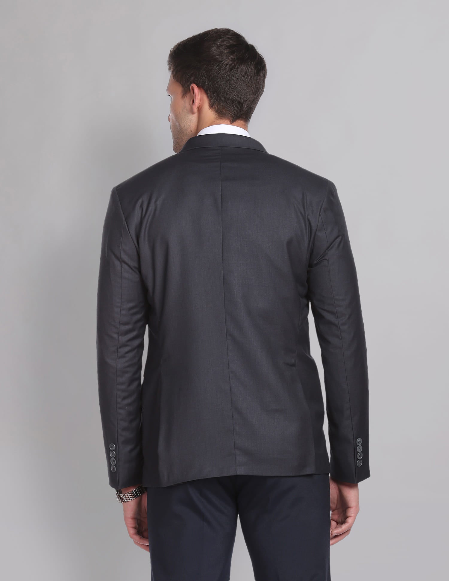 Solid Twill Weave Formal Blazer