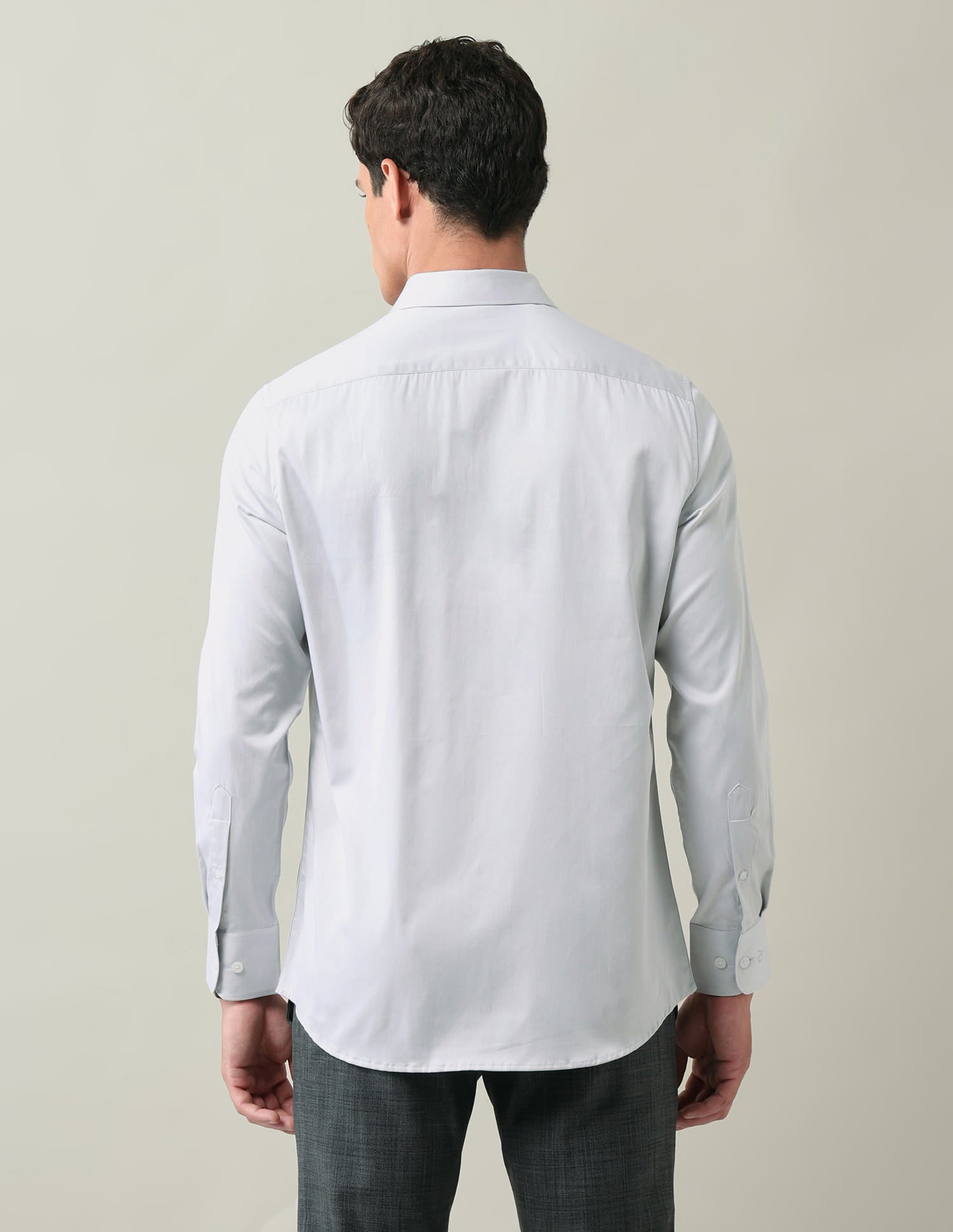 Solid Regular Fit Satin Shirt