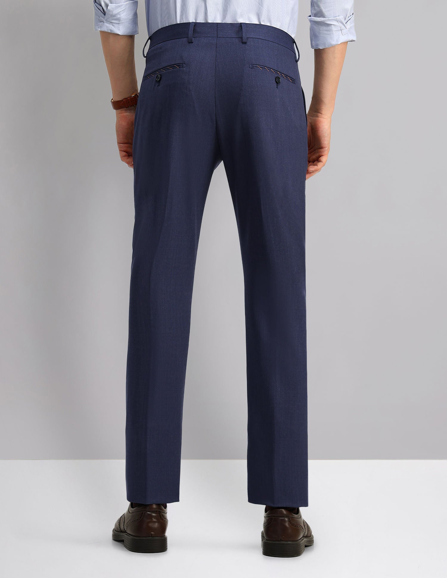9 to 5 Essential Regular fit Twill Formal Trousers