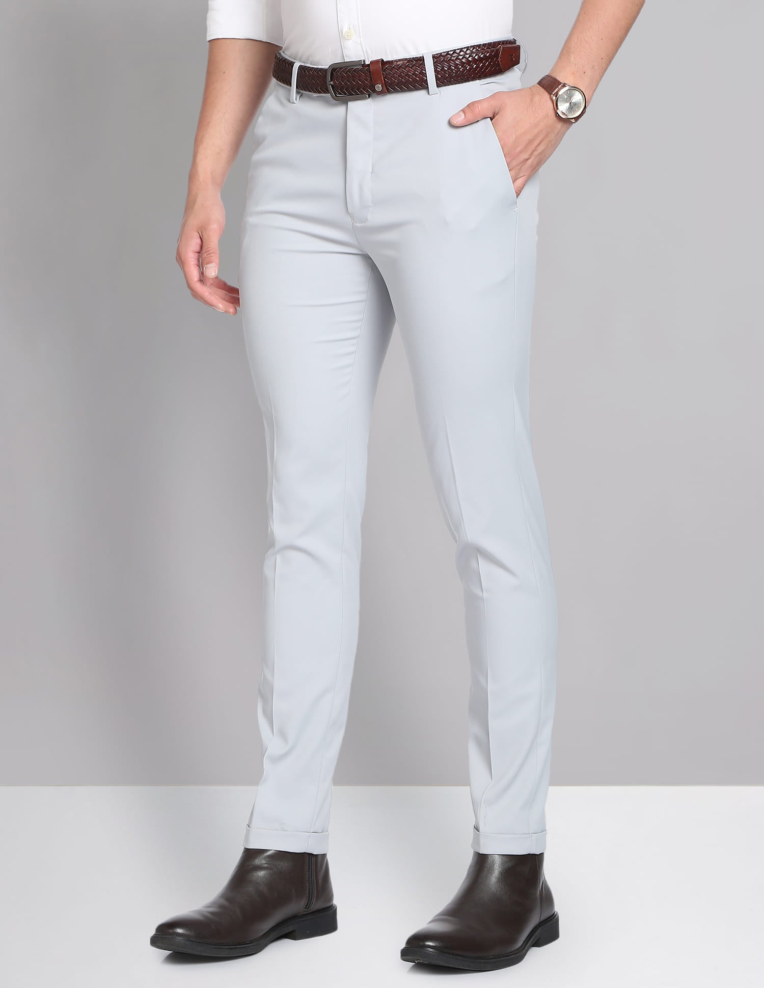 Grey Mens Trousers