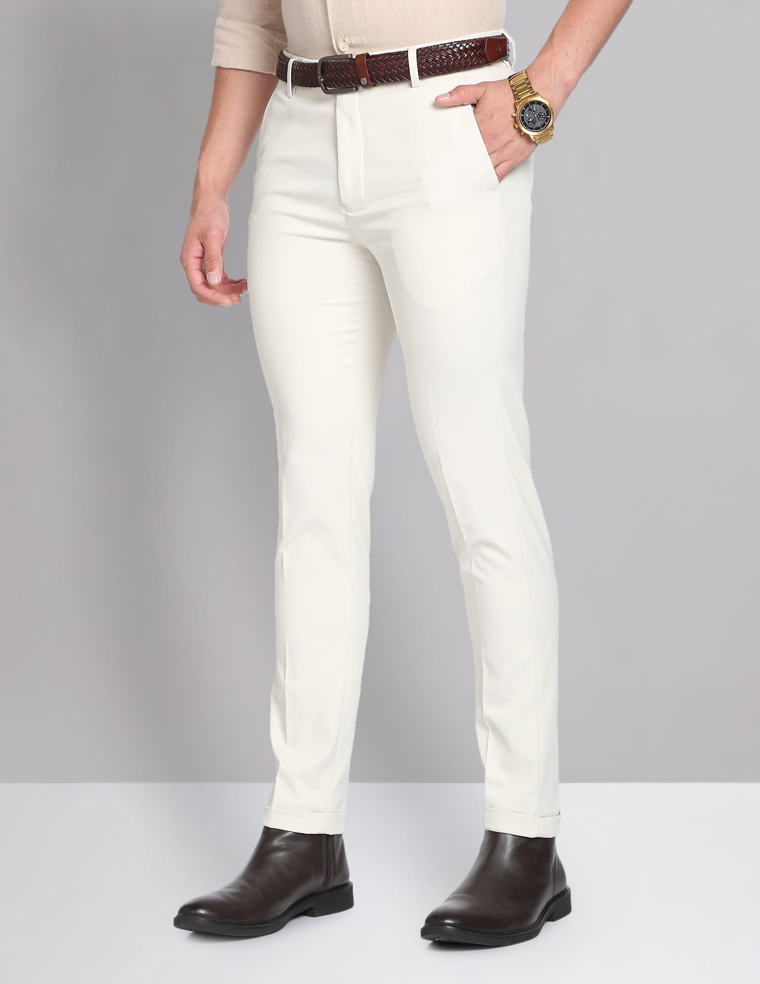 White Mens Trousers