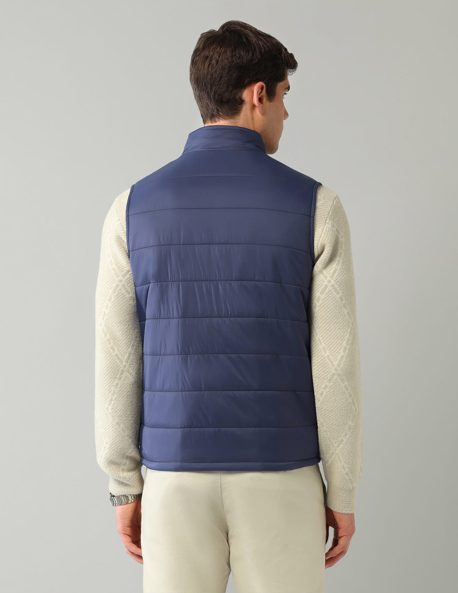 Solid Regular Fit Puffer Jacket