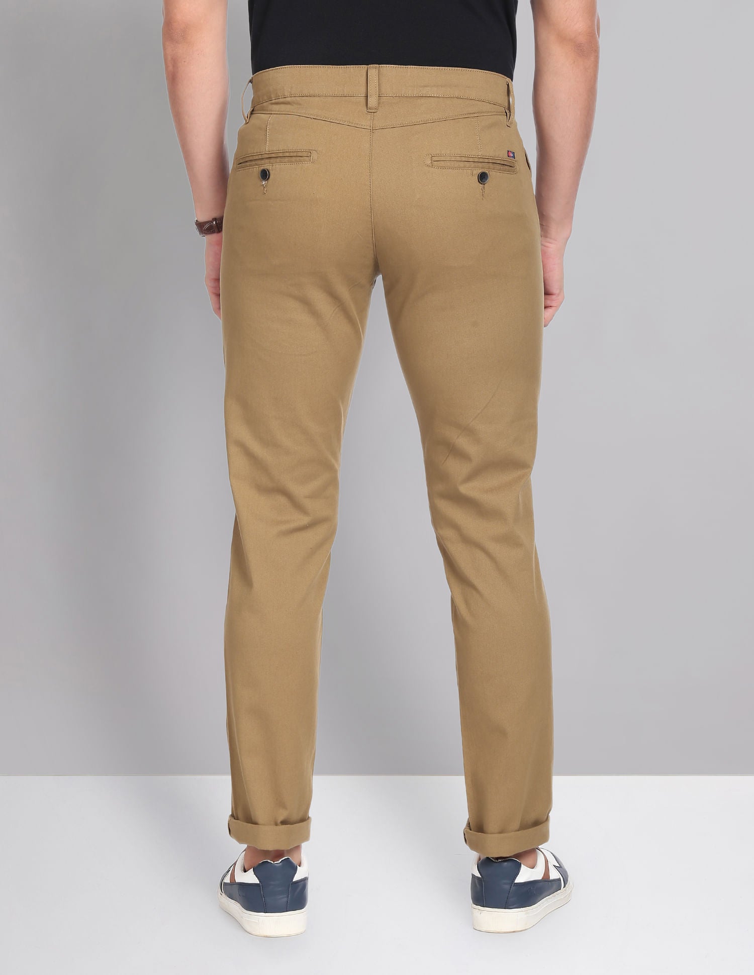 Adventure Pulse Modern Slim Fit Smart Waist Solid Chinos