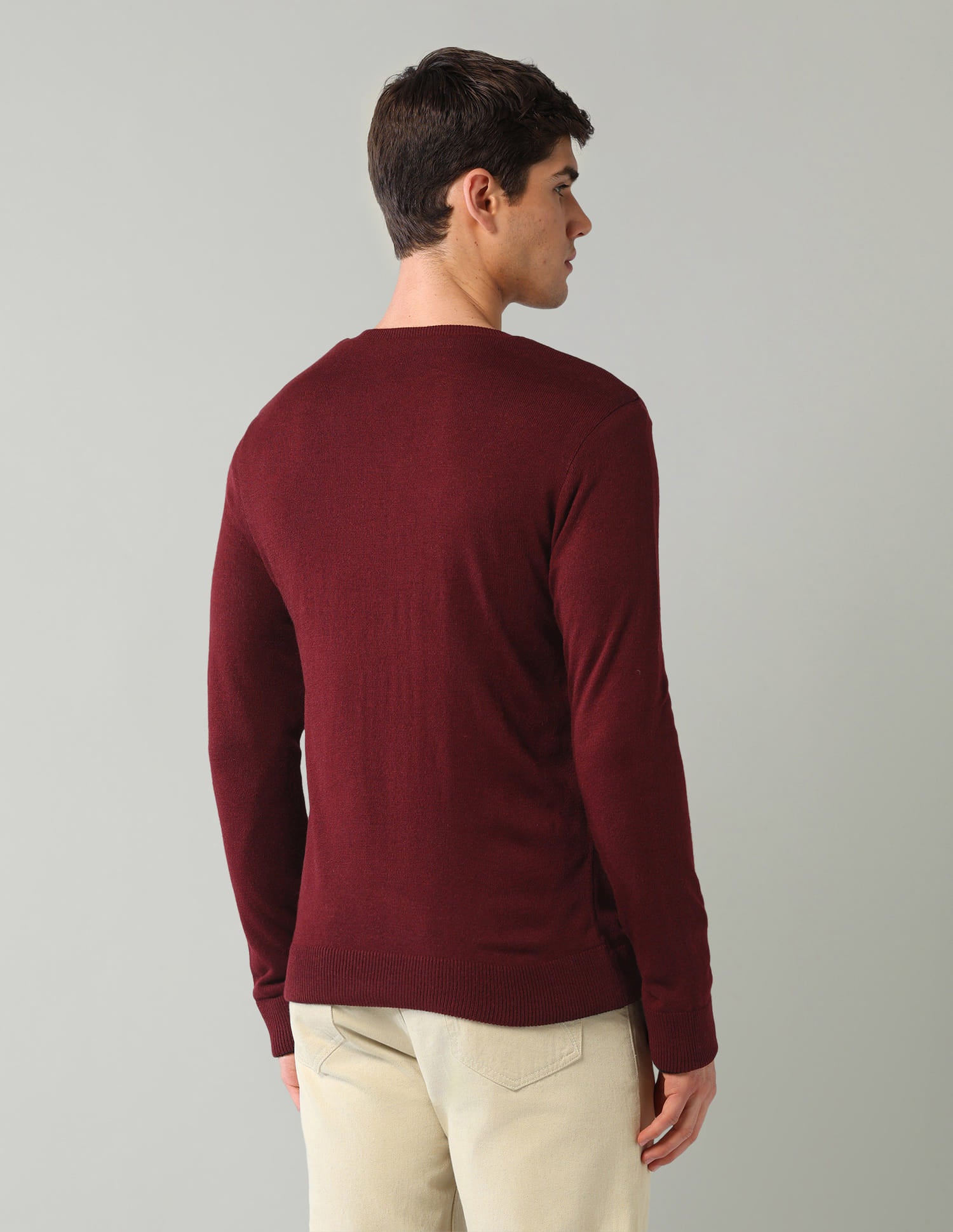 Solid Mens Sweater