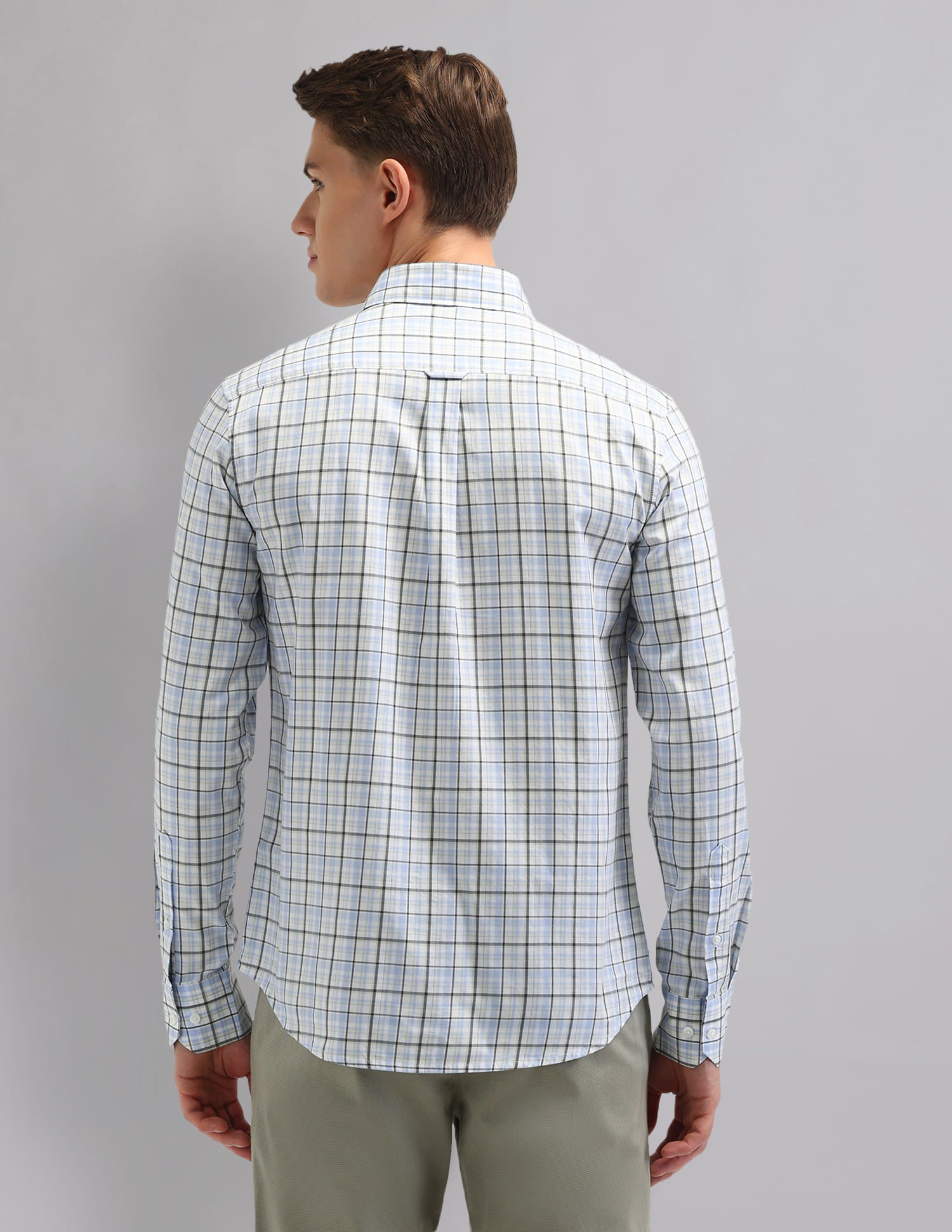 Corporate Sharp Modern Slim Fit Checked Shirt