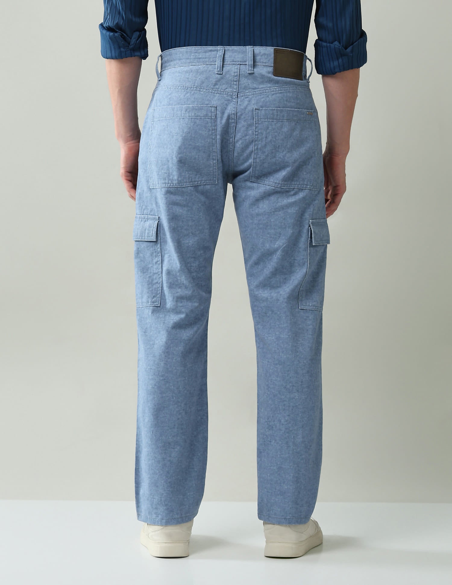 Textured Comfort Fit Cargos