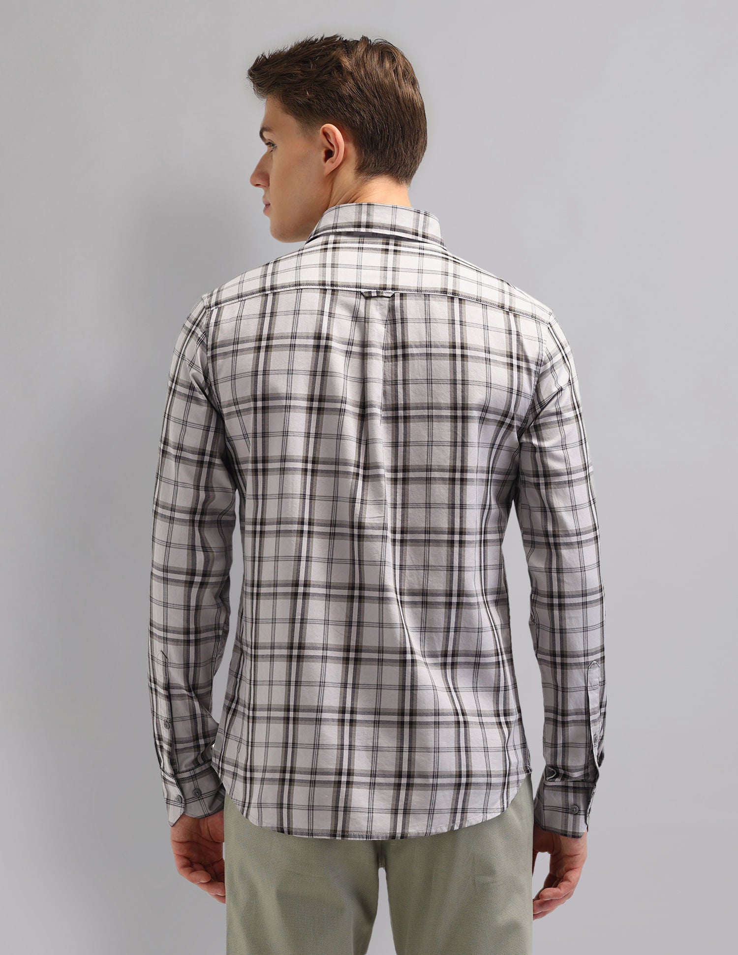 Corporate Sharp Modern Slim Fit Checked Shirt