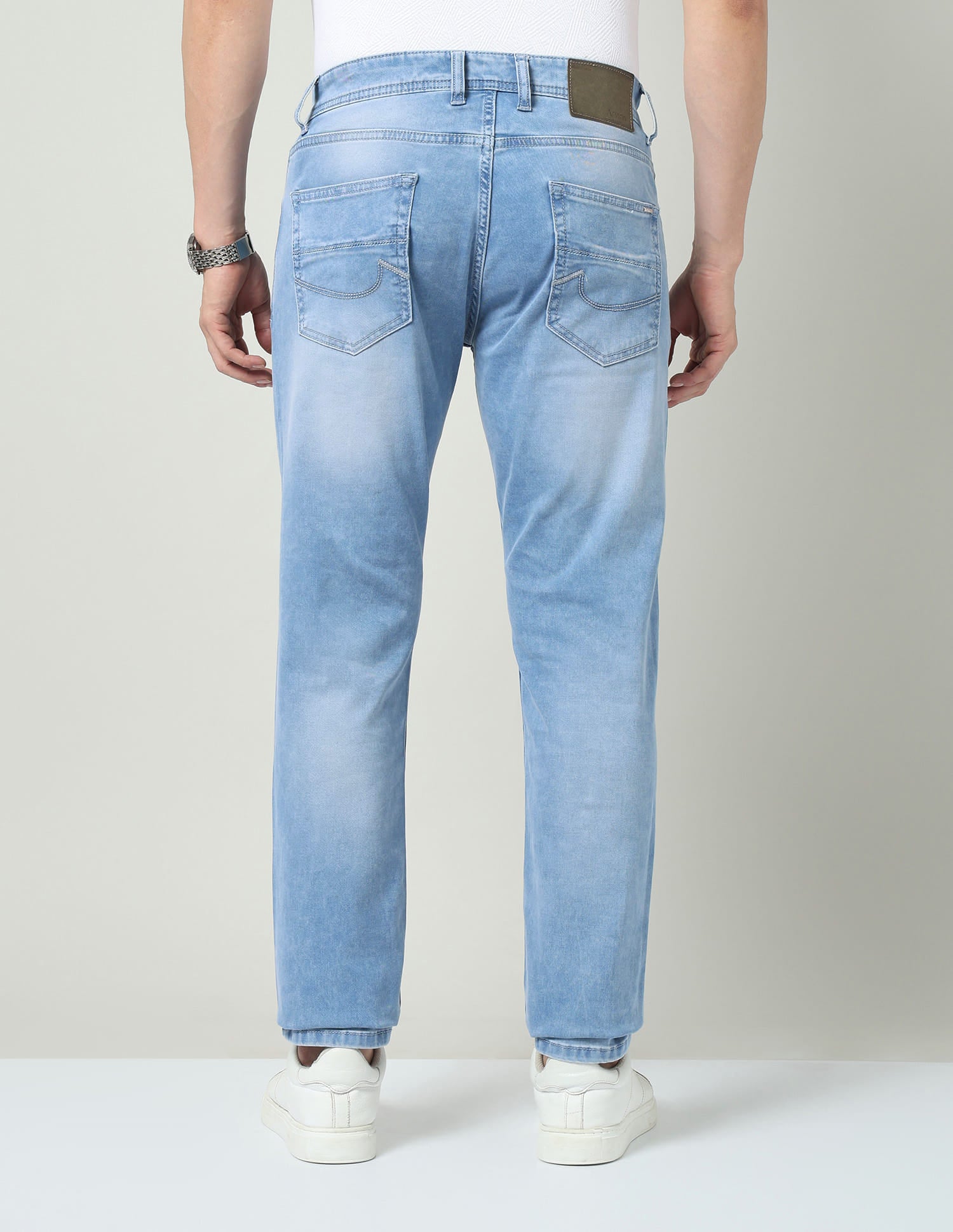 All Day Essential Slim Fit Mid-Rise Stone Wash Jeans