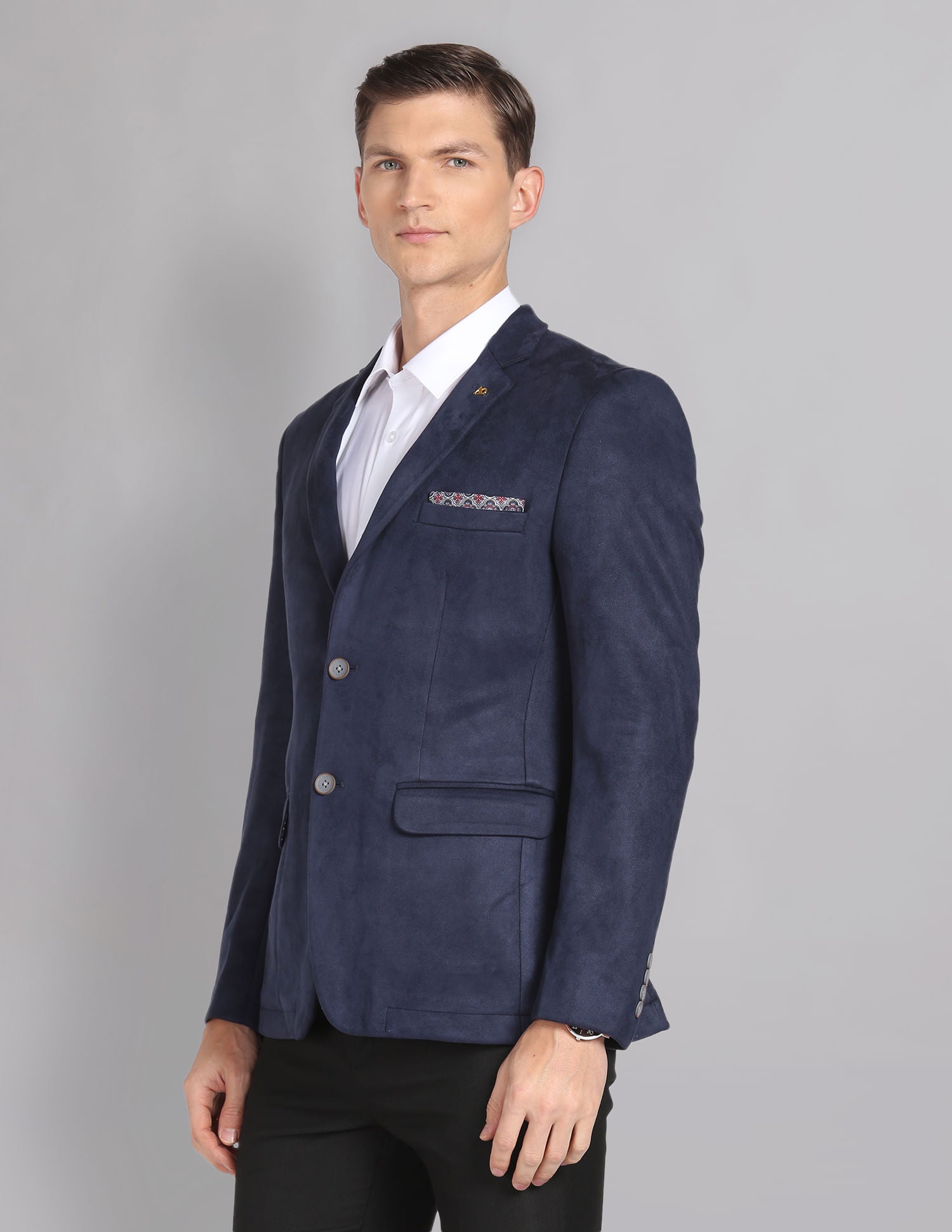 Style Vault Solid Performix Knit Blazer