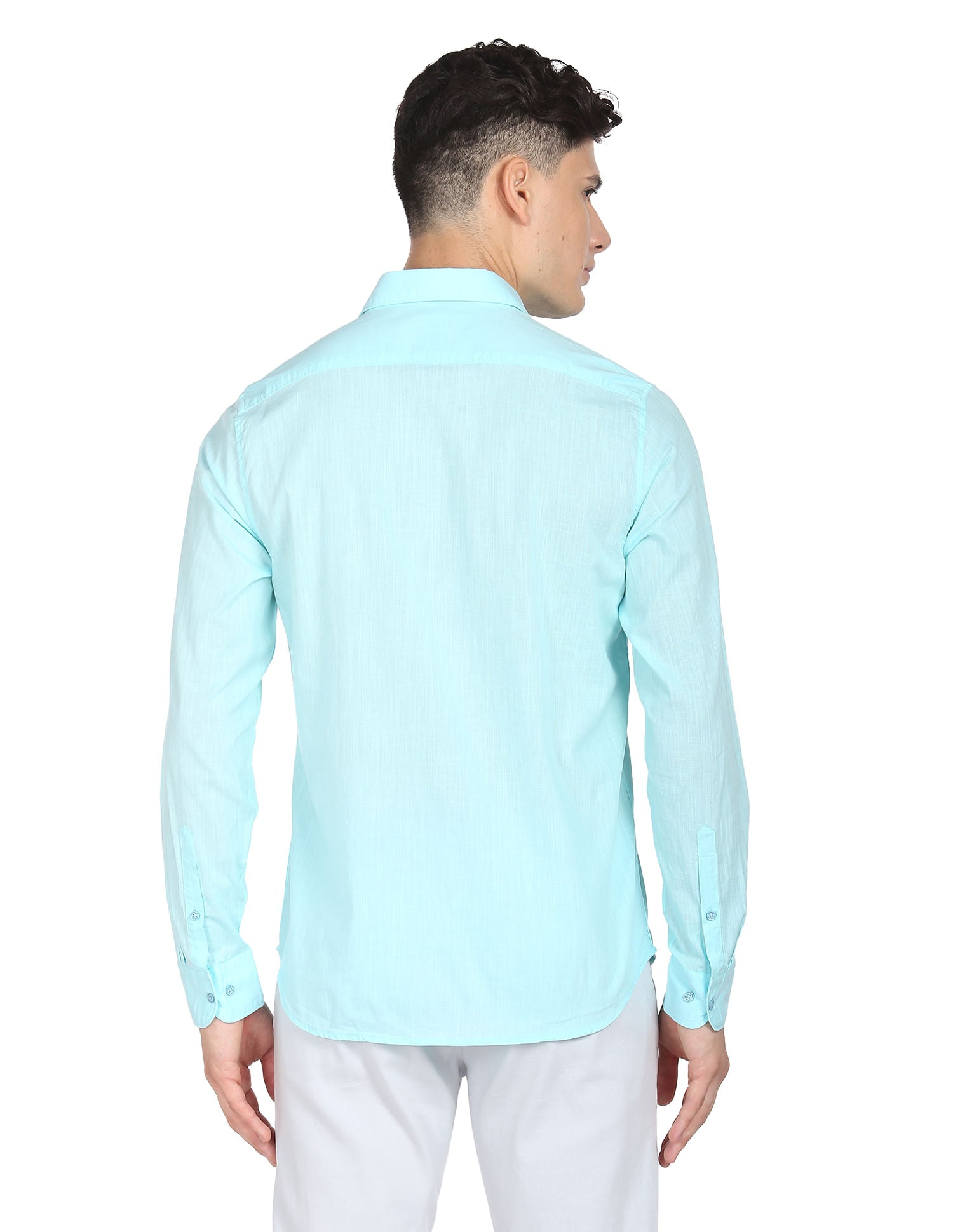 Regular Modern Slim Fit Solid Casual Shirt