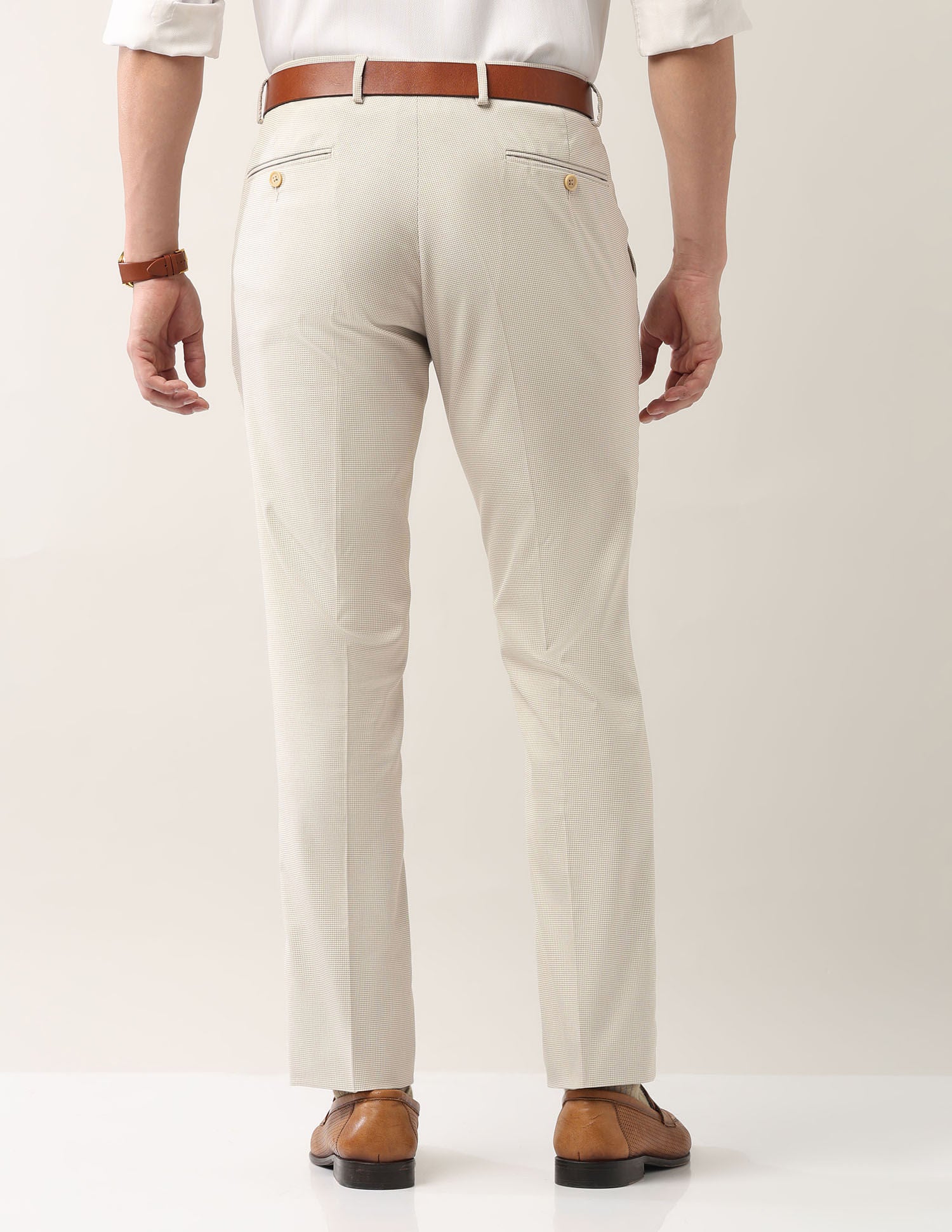 Everyday Wear Slim Fit Smart Flex Formal Trousers