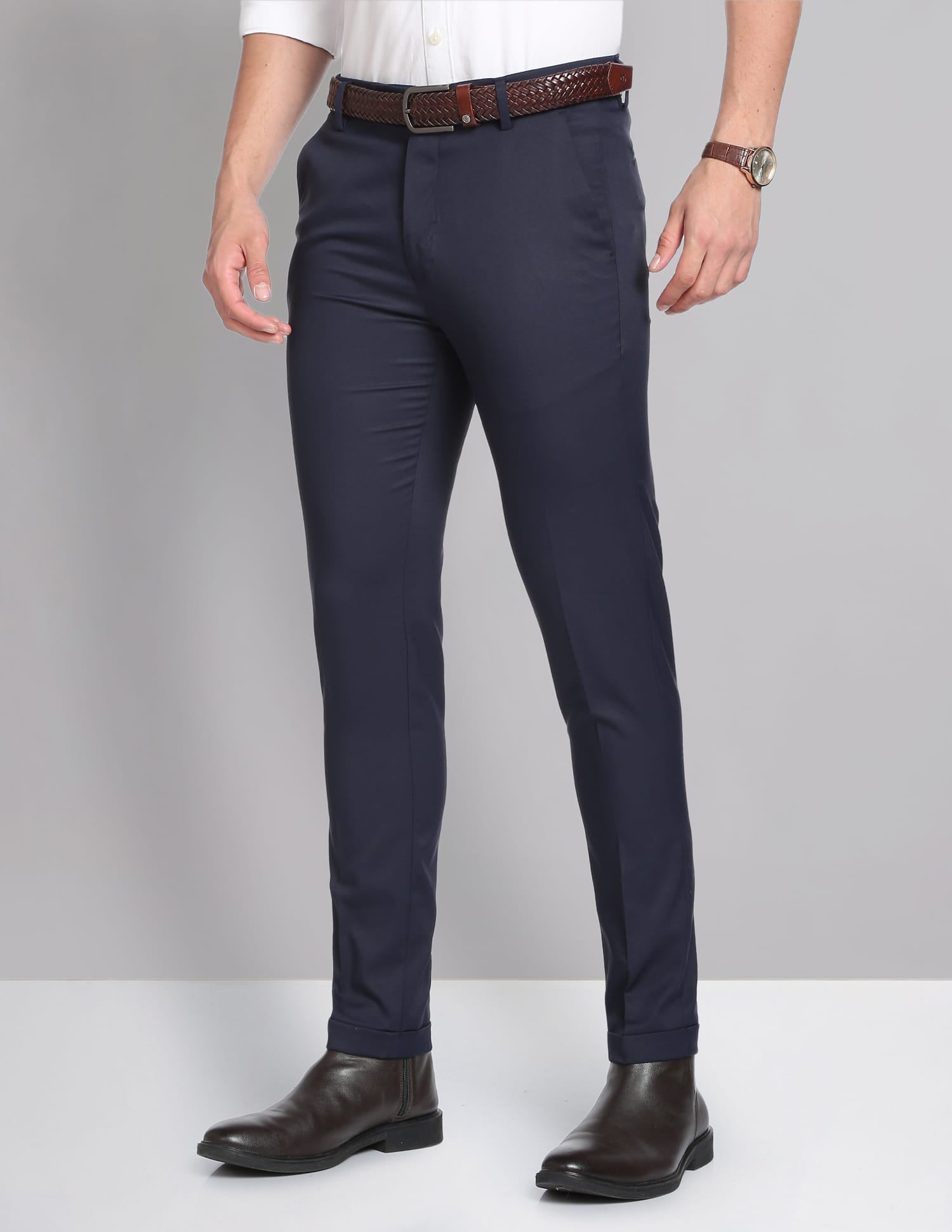 Blue Mens Trouser