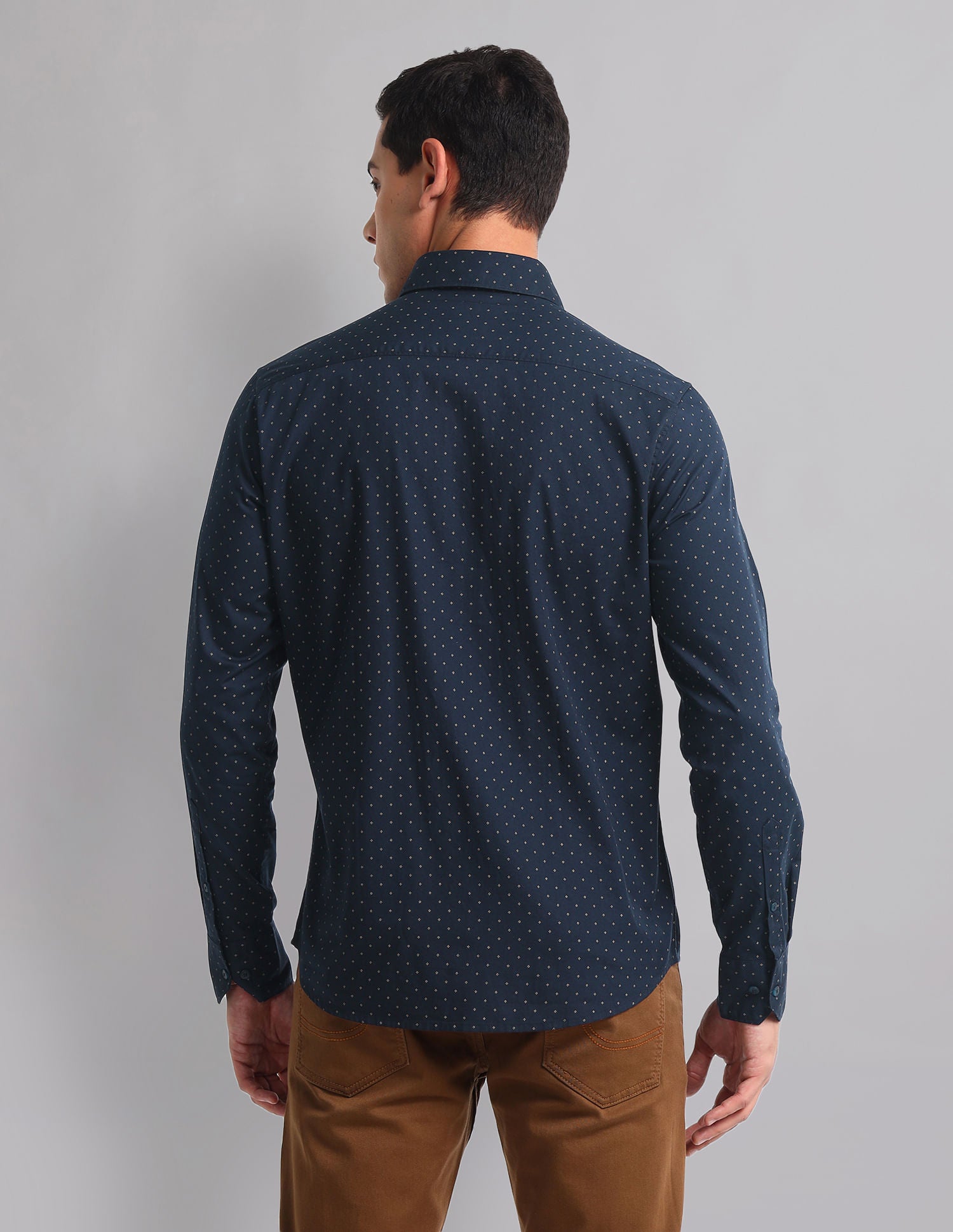 Closet Heritage Abstract Print Slim Fit Shirt